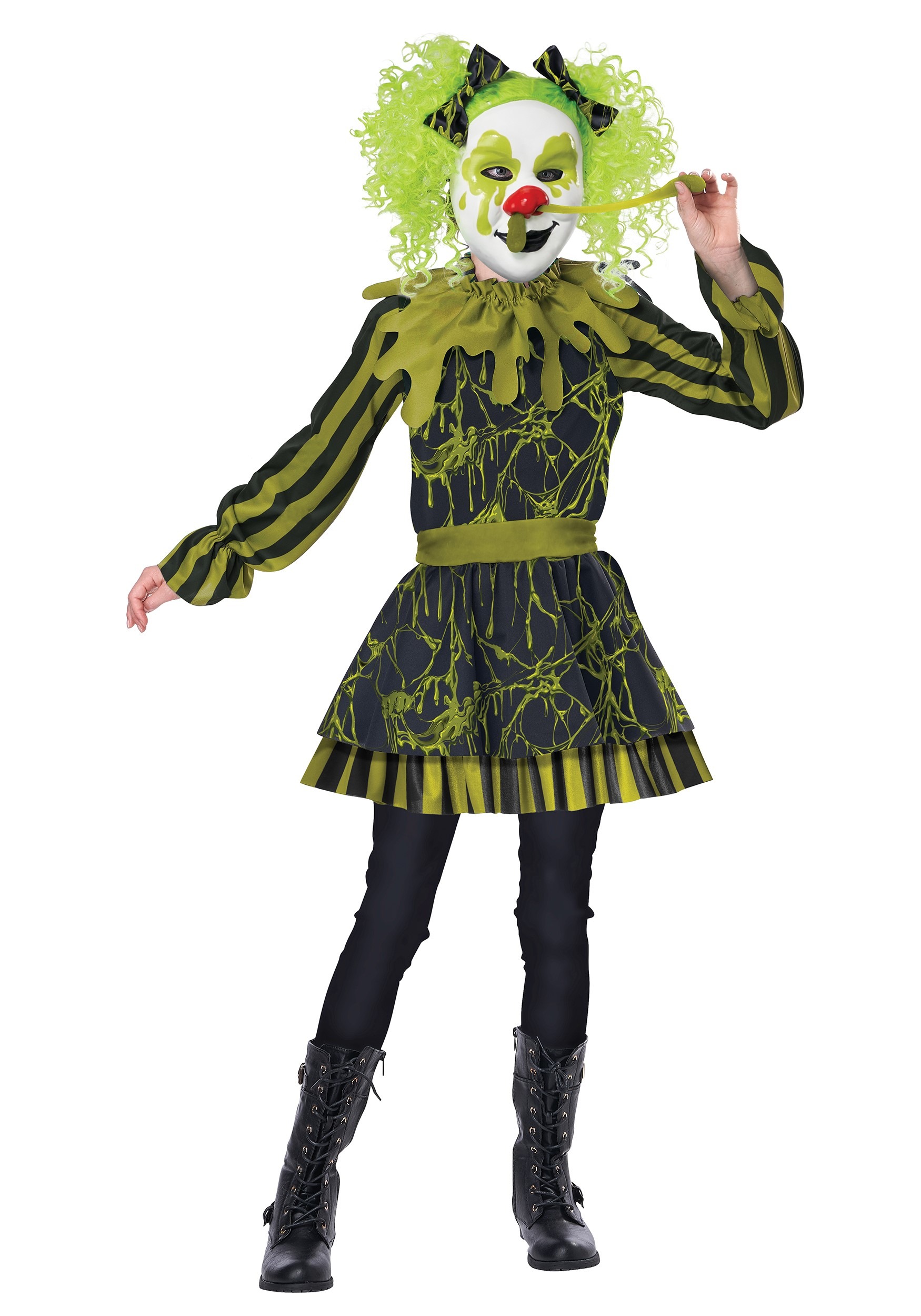 Photos - Fancy Dress California Costume Collection Snots Of Fun Clown Costume for Girls Black&# 