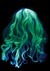 Glow In The Dark Ghost Wig For Kids Alt 1