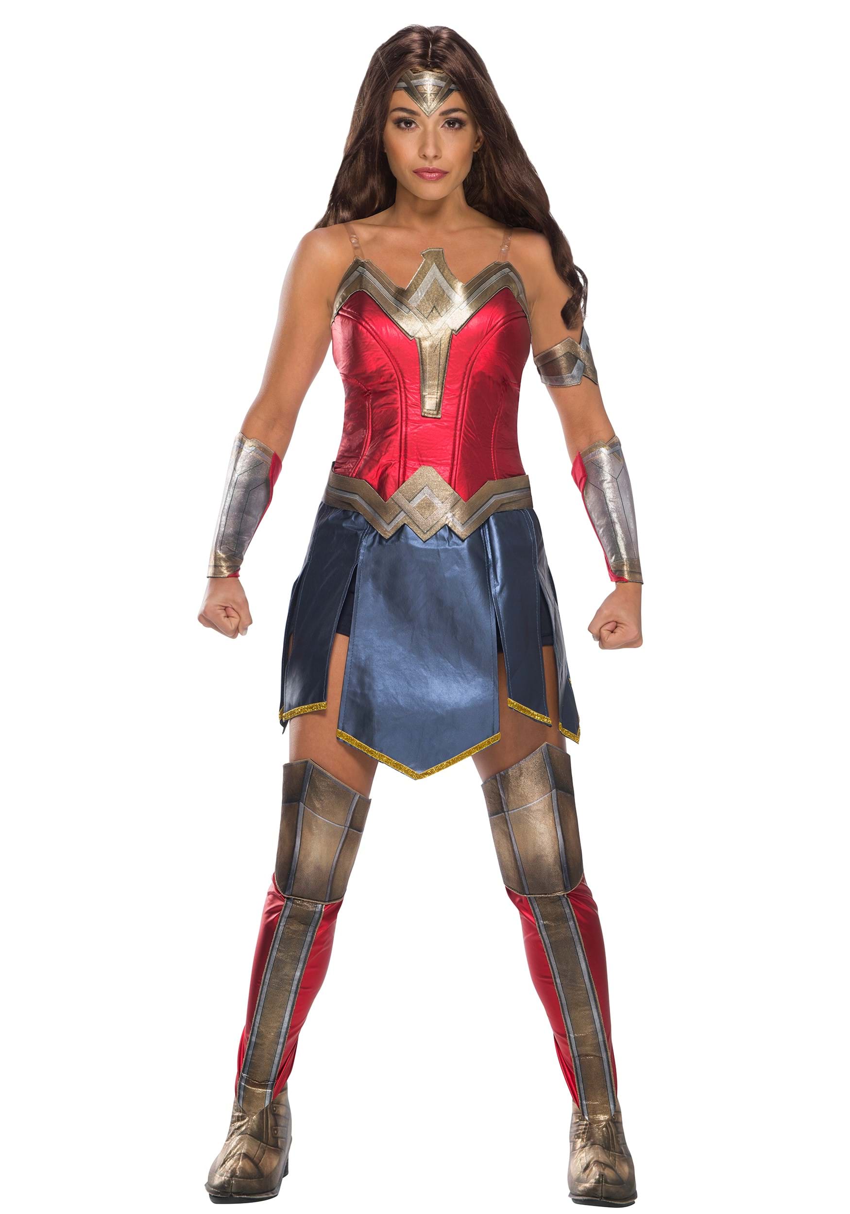 Photos - Fancy Dress Rubies Costume Co. Inc Women's DC Wonder Woman Deluxe Costume Orange/B 