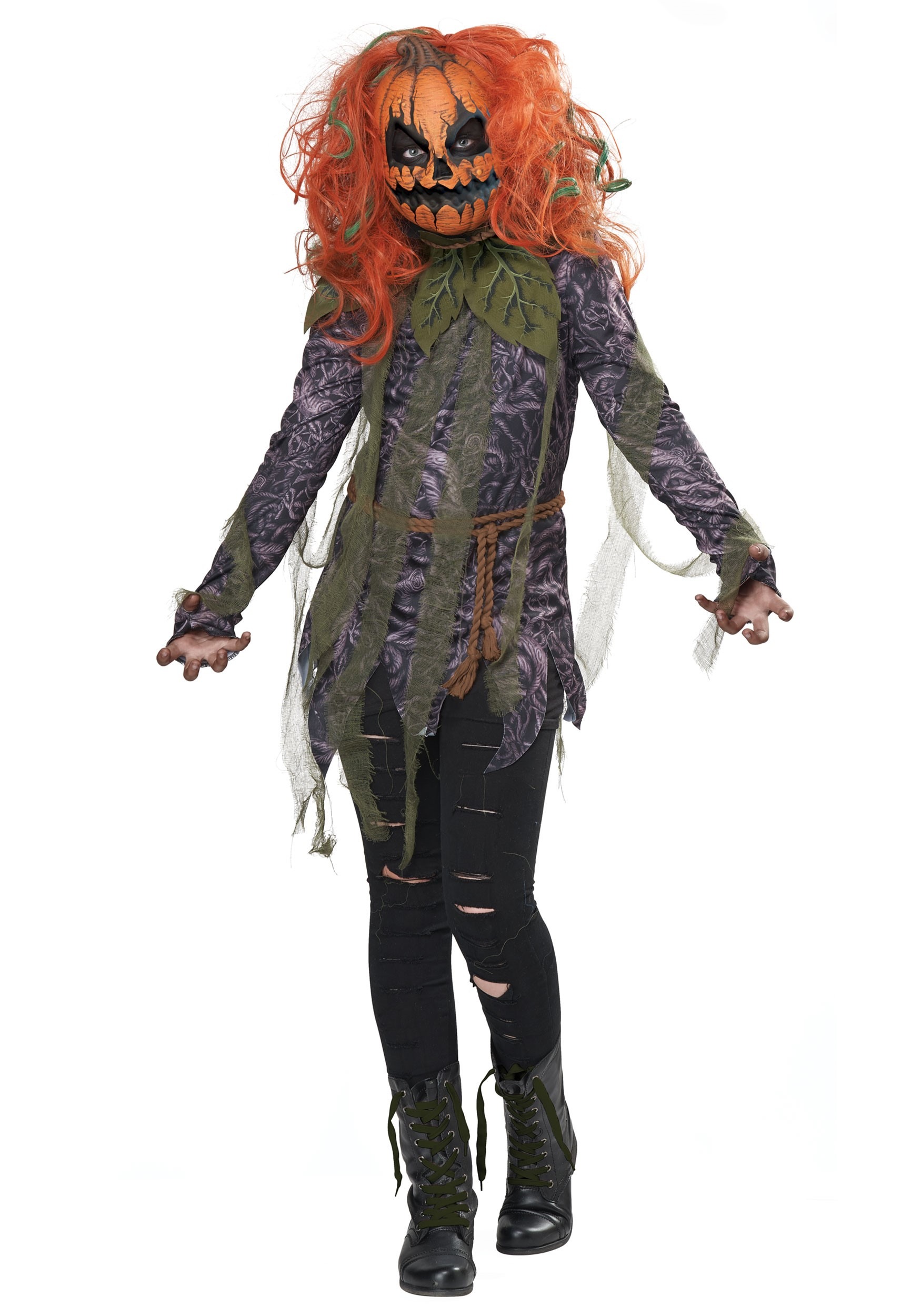 Photos - Fancy Dress California Costume Collection Pumpkin Monster Girl's Costume Black/Ora 