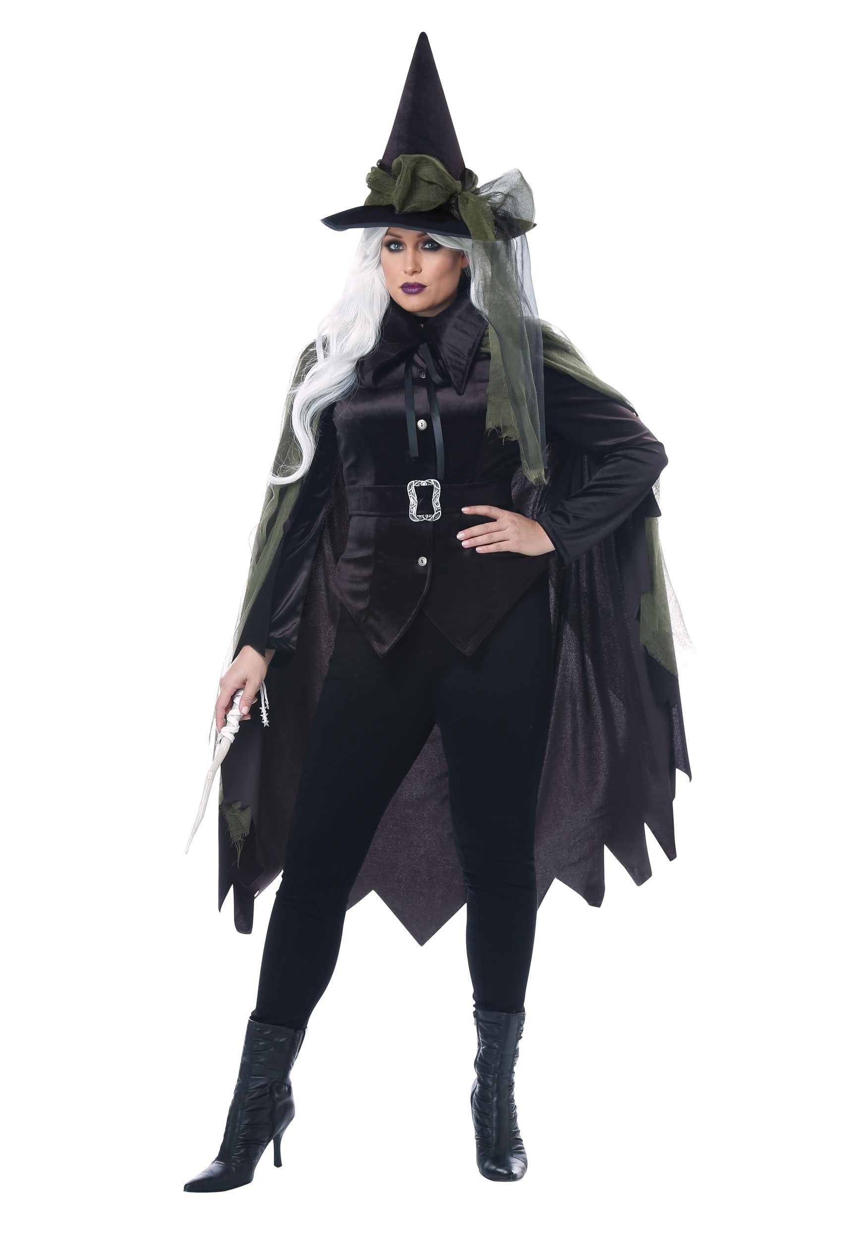 Photos - Fancy Dress California Costume Collection Plus Size Gothic Witch Women's Costume Black 