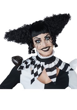 Black Creepy Clown Wig