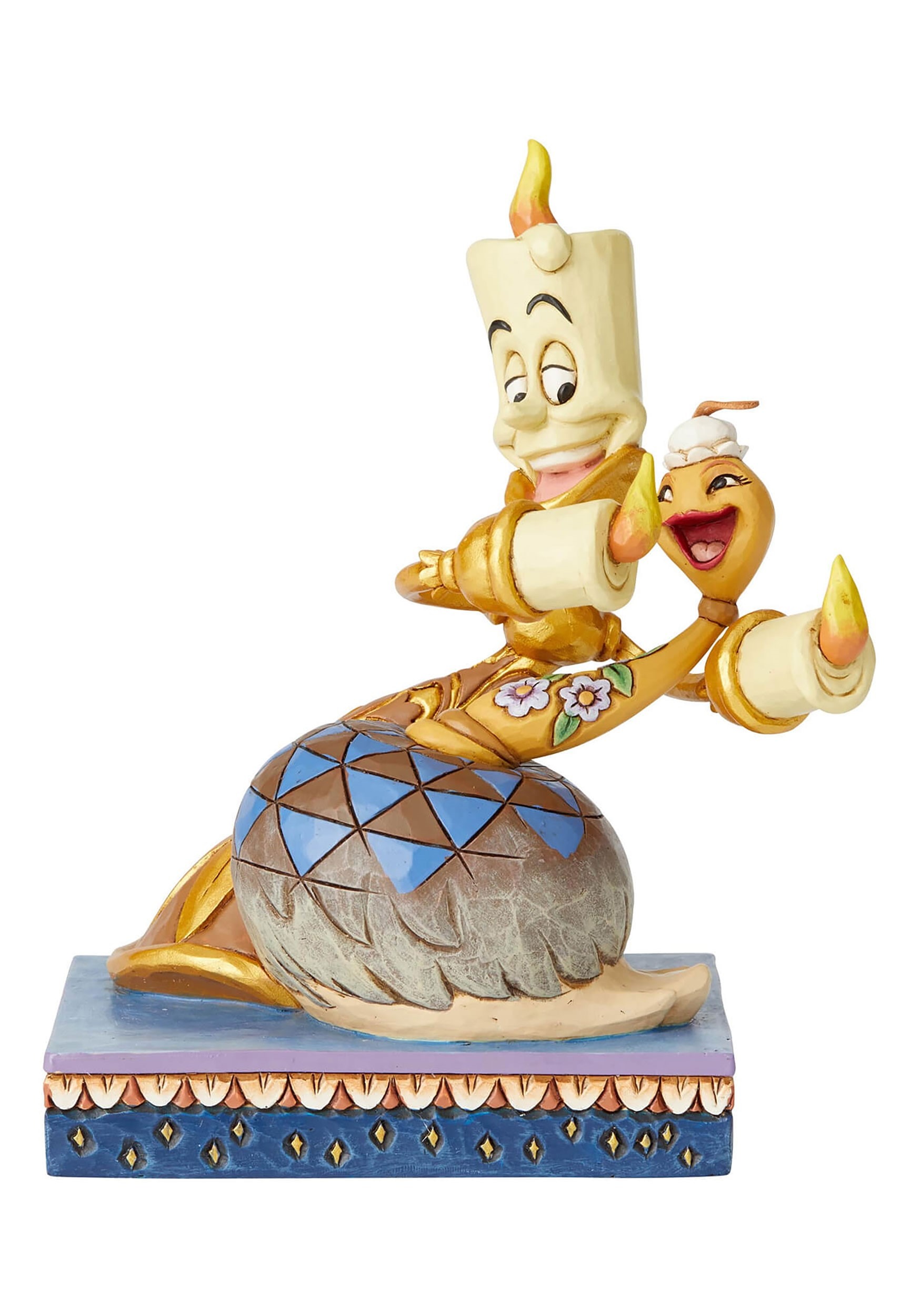 Lumiere & the Feather Duster Beauty and the Beast Statue