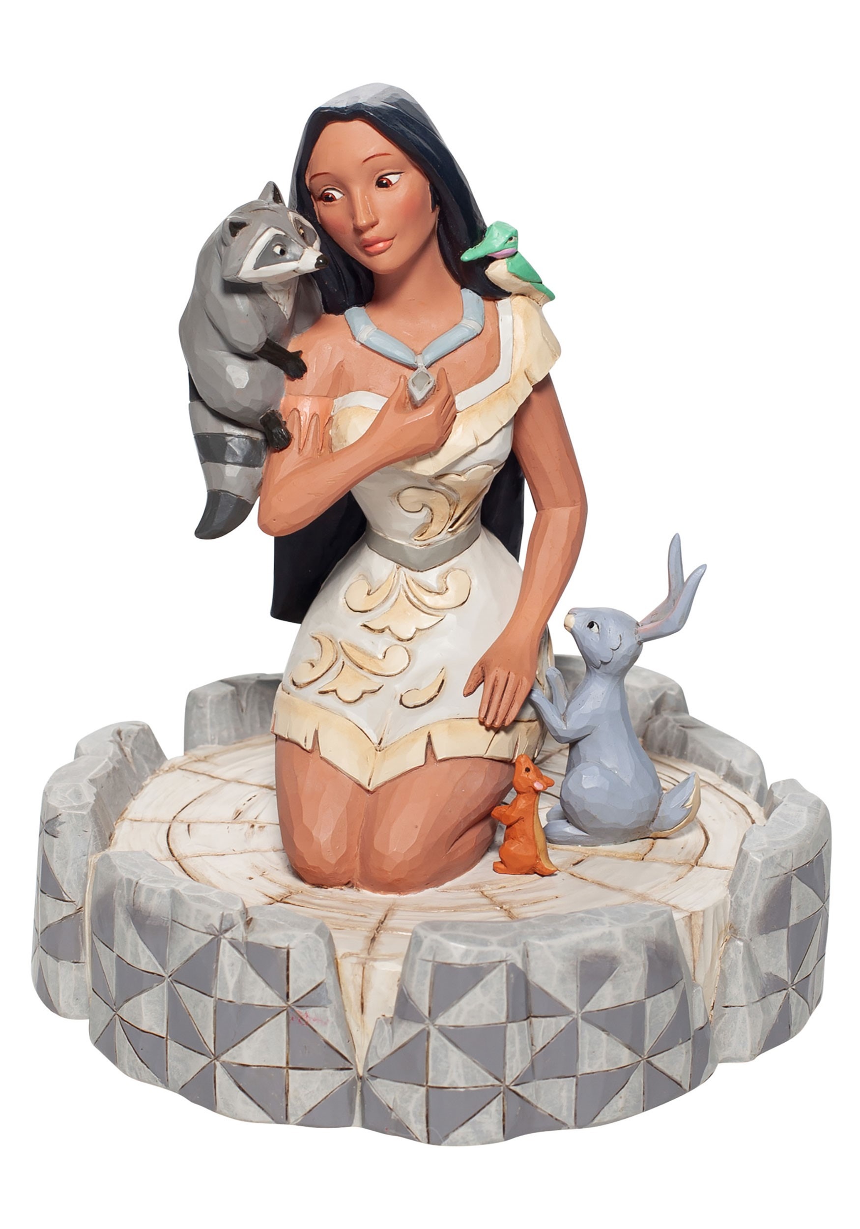 White Woodland Disney Pocahontas Statue