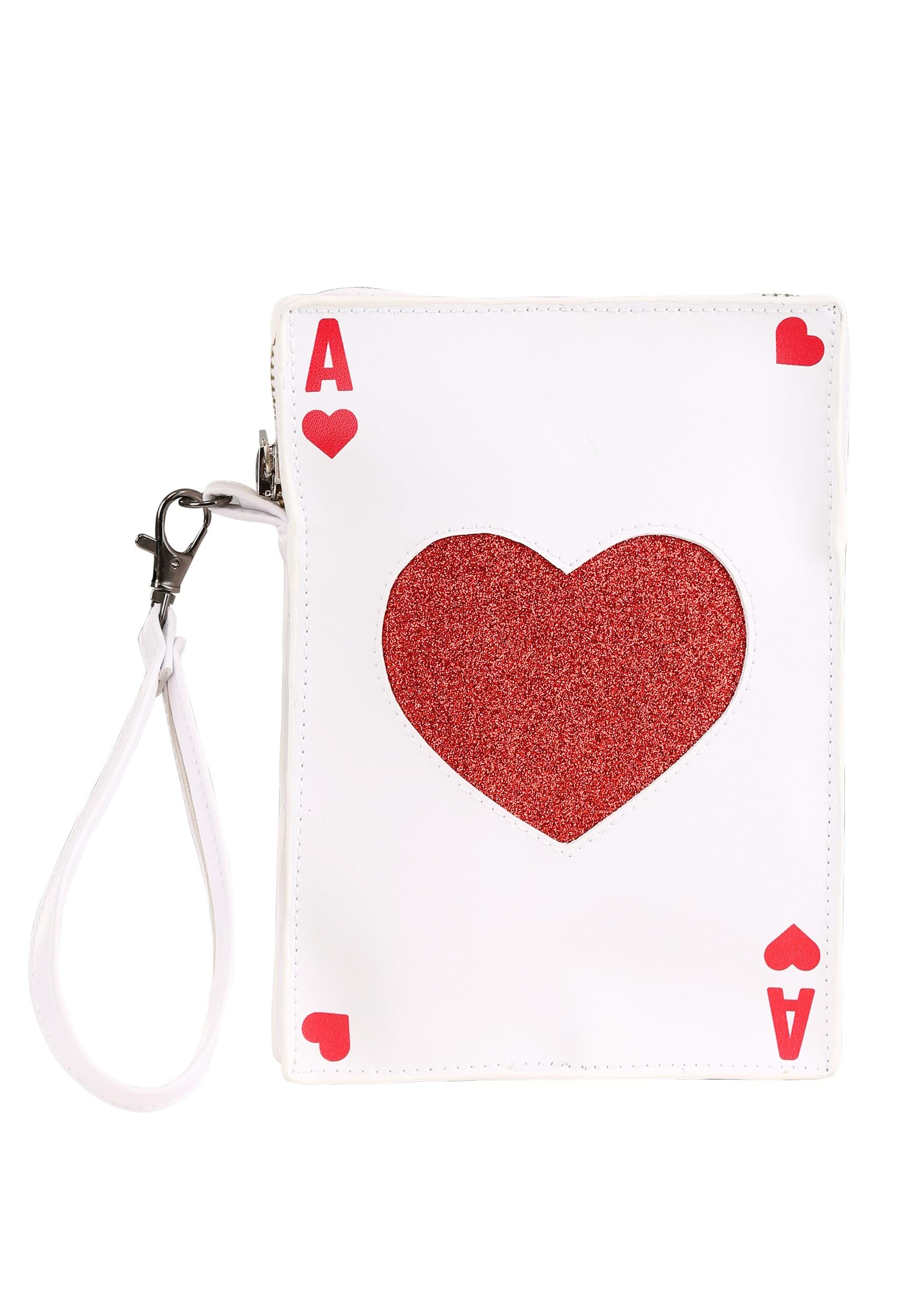 Ace of Hearts Card Costume Bag | Costume Accessory Purses