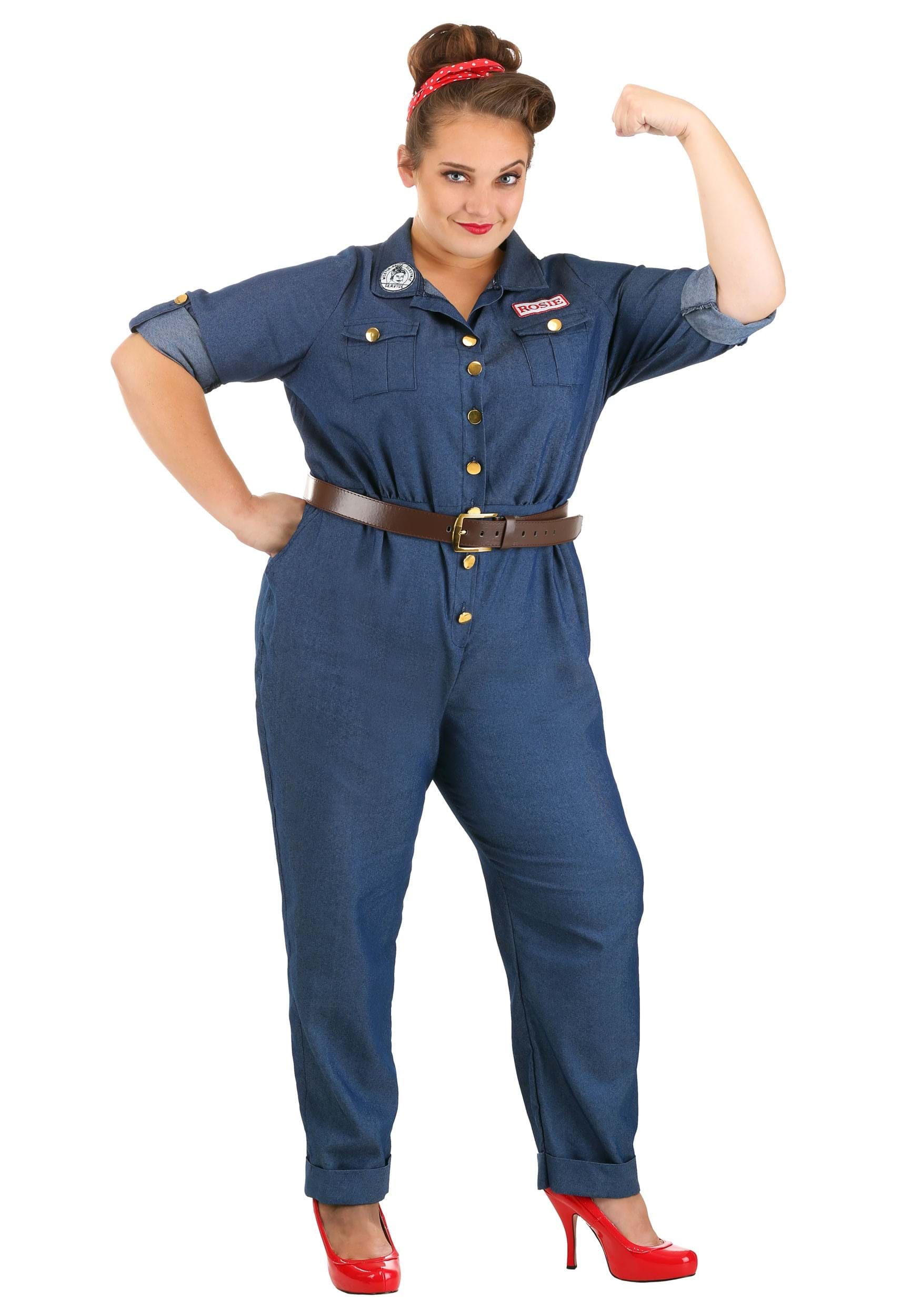 Womens Plus Size WWII Icon Costume | Historical Costumes