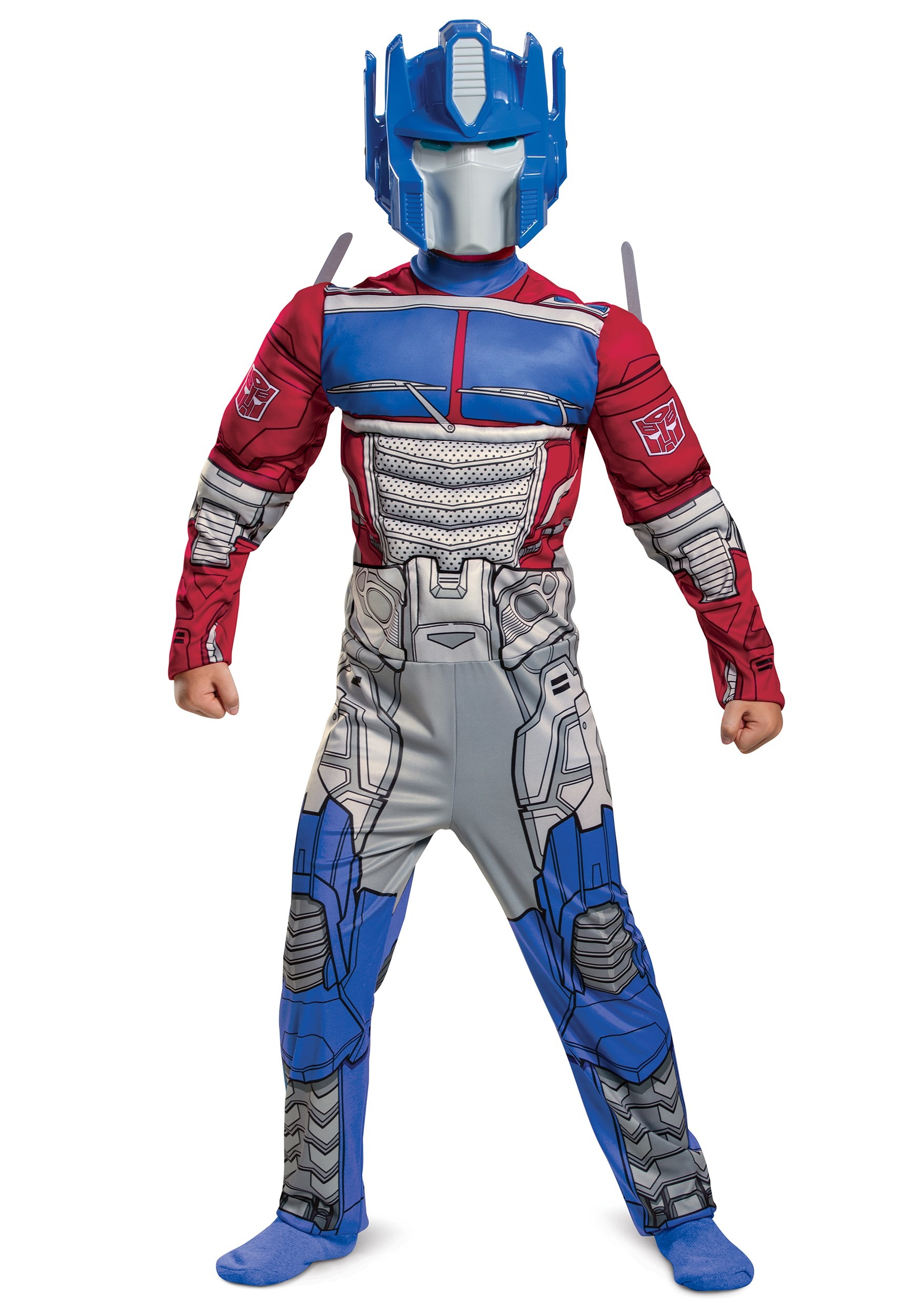 Photos - Fancy Dress OPTIMUS Disguise Kid's Transformers Muscle  Prime Costume Blue/Gray/ 