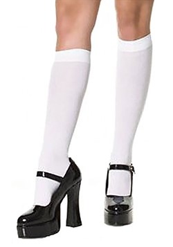 White Knee High Women's Stockings