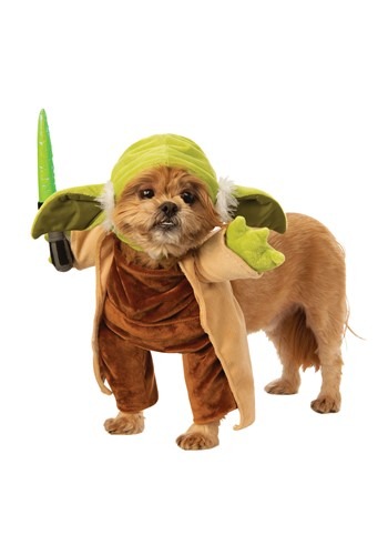 Star Wars Walking Yoda with Lightsaber Pet Costume