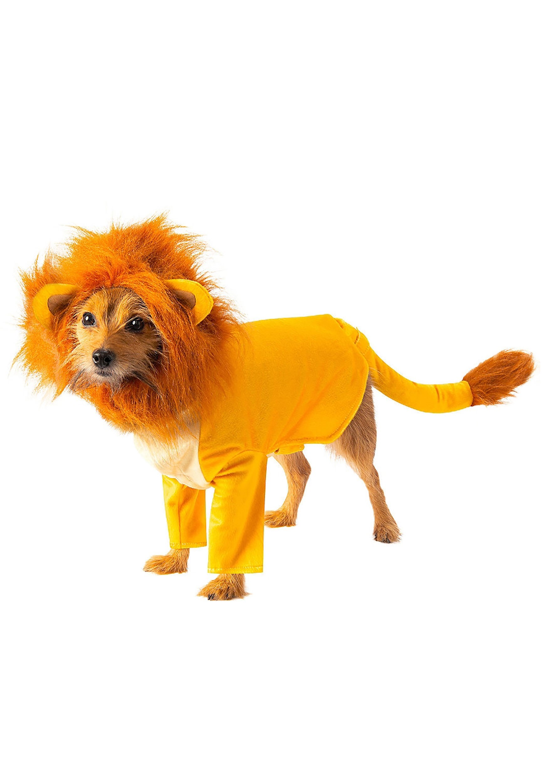 Photos - Fancy Dress Rubies Costume Co. Inc The Lion King Simba Pet Costume Orange/Yellow R 