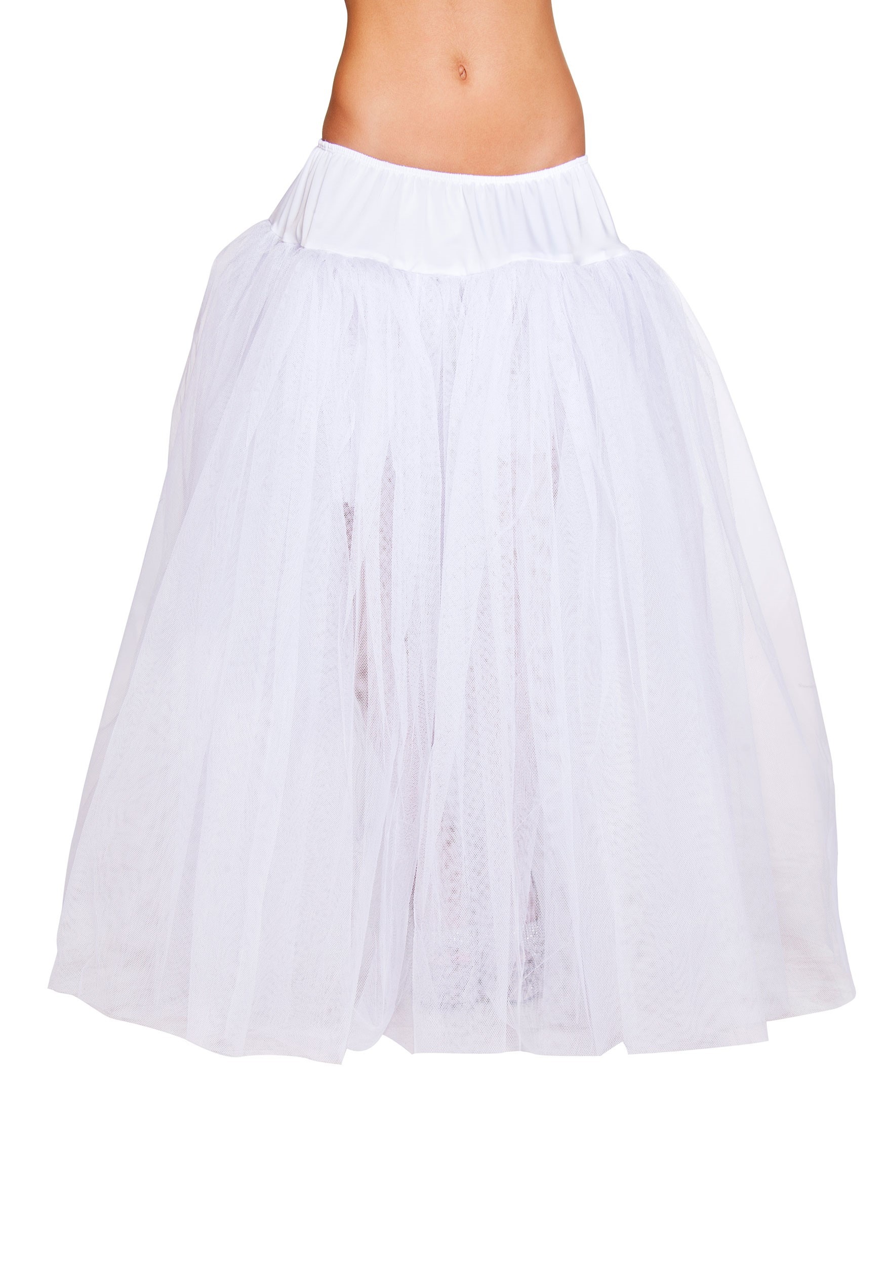 Adult Long White Petticoat