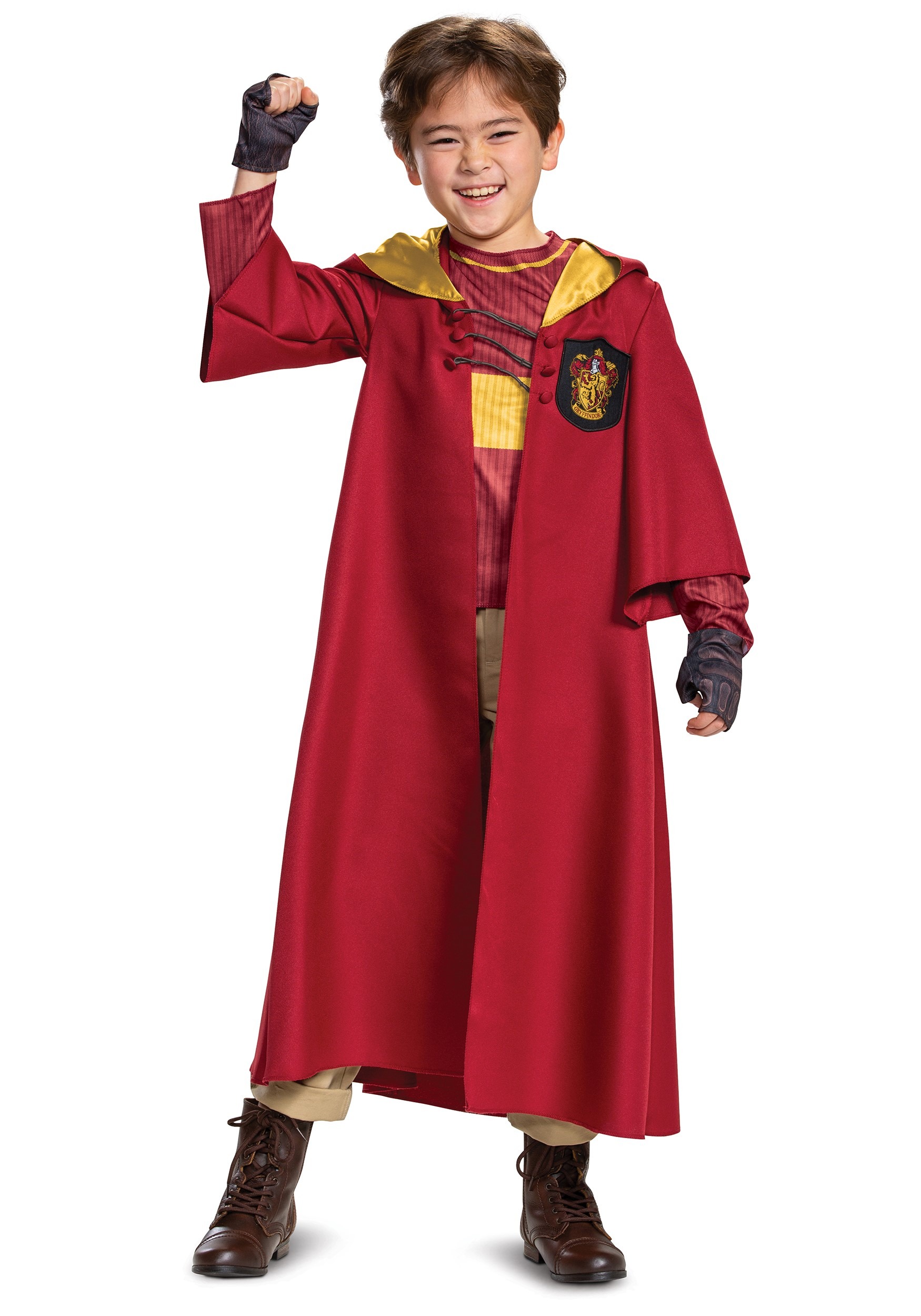 Photos - Fancy Dress Potter Disguise Harry  Deluxe Gryffindor Quidditch Robe Costume For Kids Re 