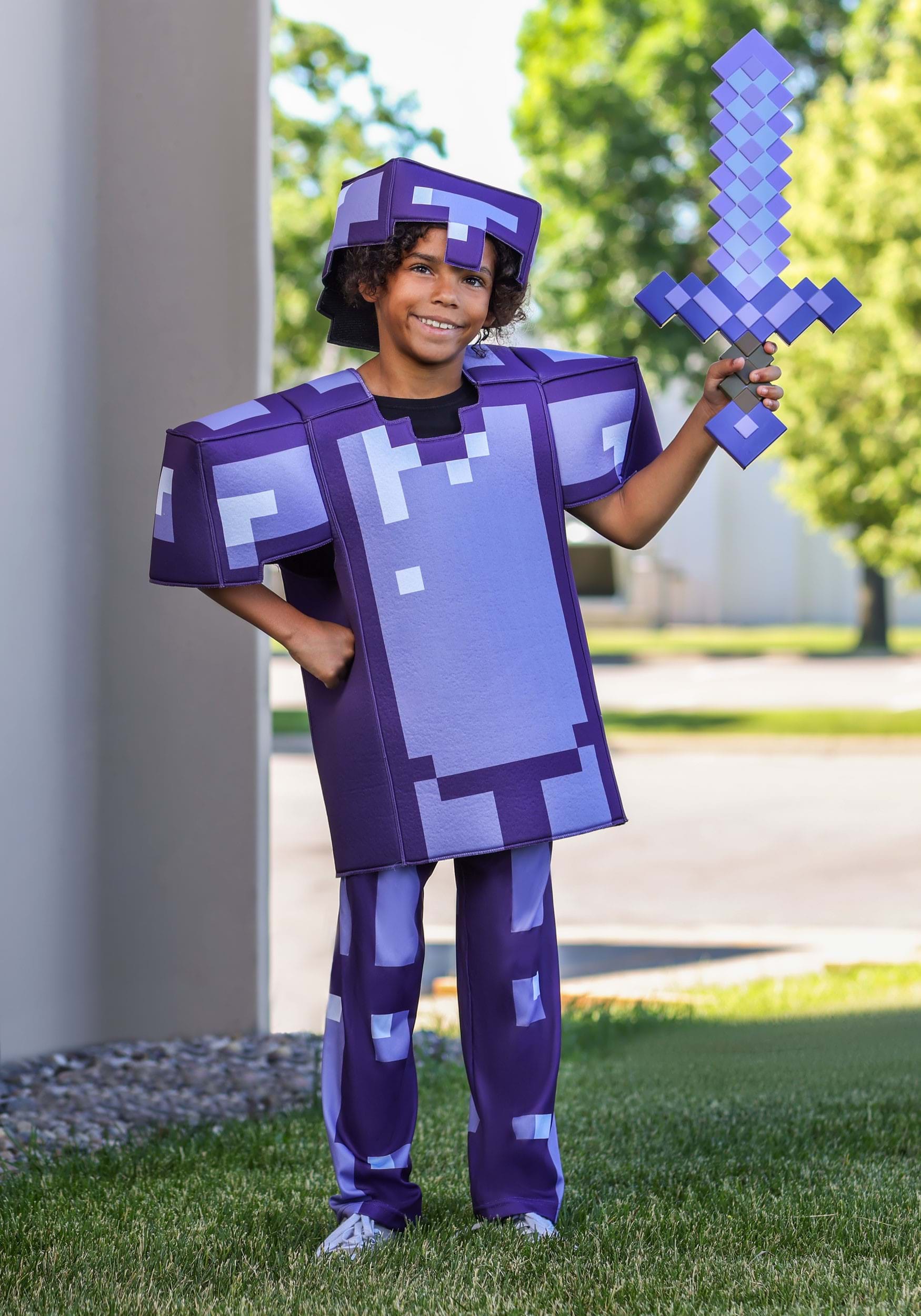 Minecraft Enchanted Purple Diamond Sword