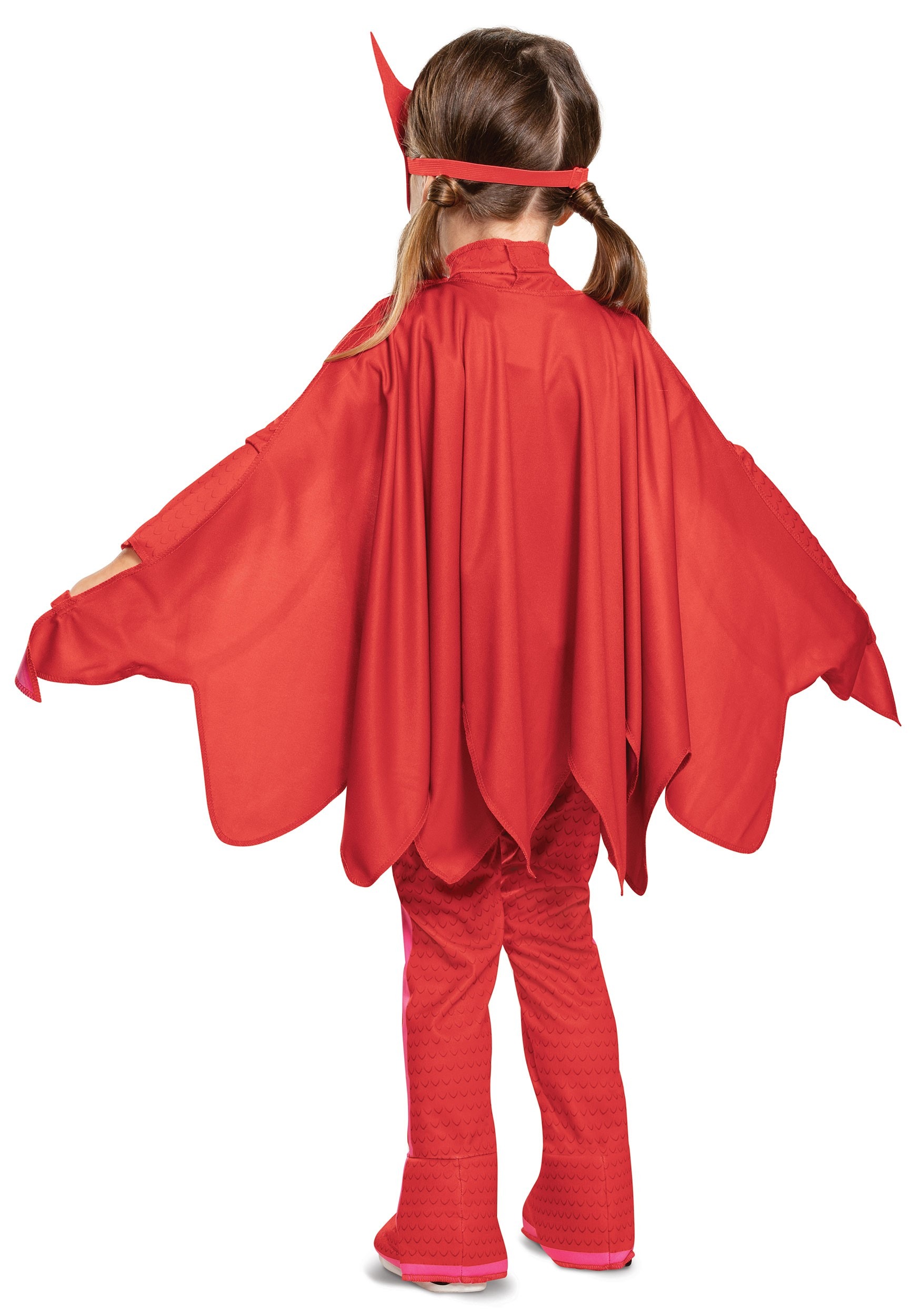 Pj Masks Owlette Deluxe Toddler Girl Character Red Costume Mask 