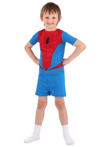 Spiderman Suit 4 Piece Sleep Set for Boys 