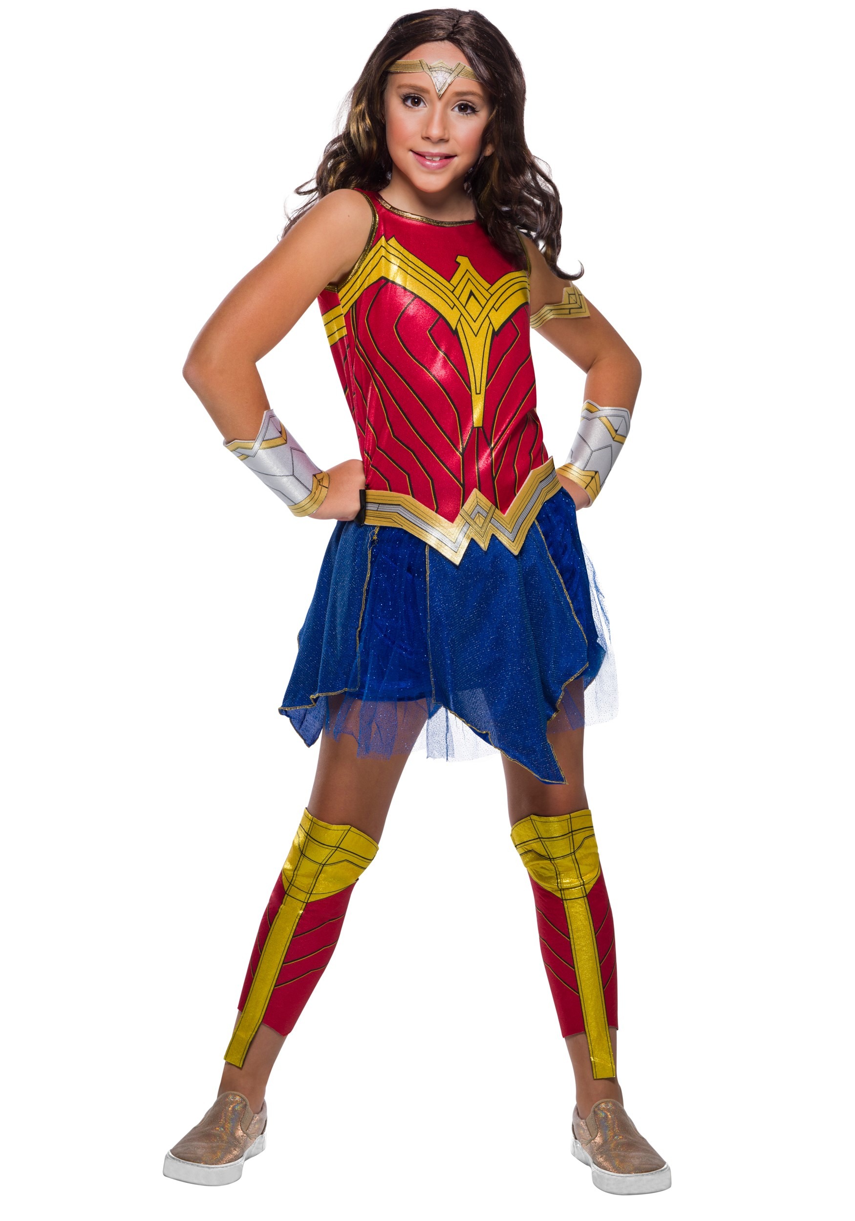 Photos - Fancy Dress Rubies Costume Co. Inc Deluxe Wonder Woman Girls Costume Blue/Orange&# 