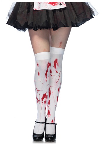Bloody Thigh High Stockings for Women