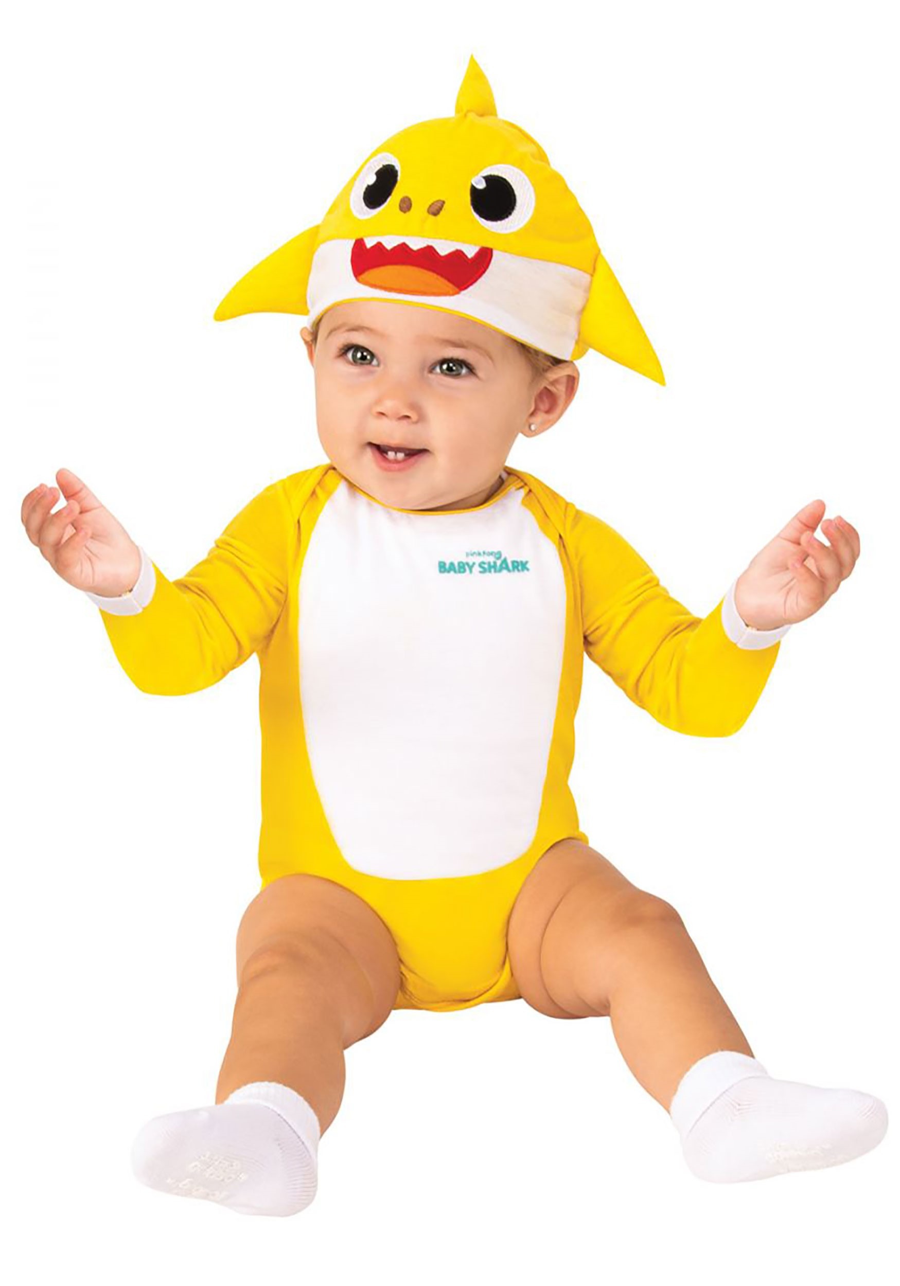 Photos - Fancy Dress Rubies Costume Co. Inc Baby Shark Costume | Infant Baby Shark Costumes Yel 