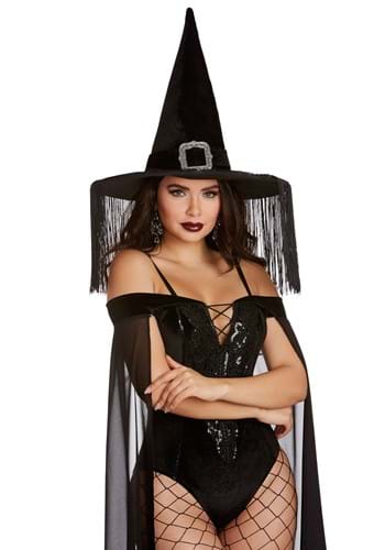 Womens Wicked Black Witch Hat