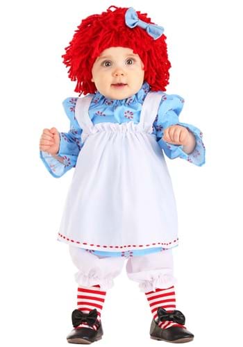 Raggedy Ann Infant Costume Kids Girls Blue Red White 12 18mo Fun Costumes