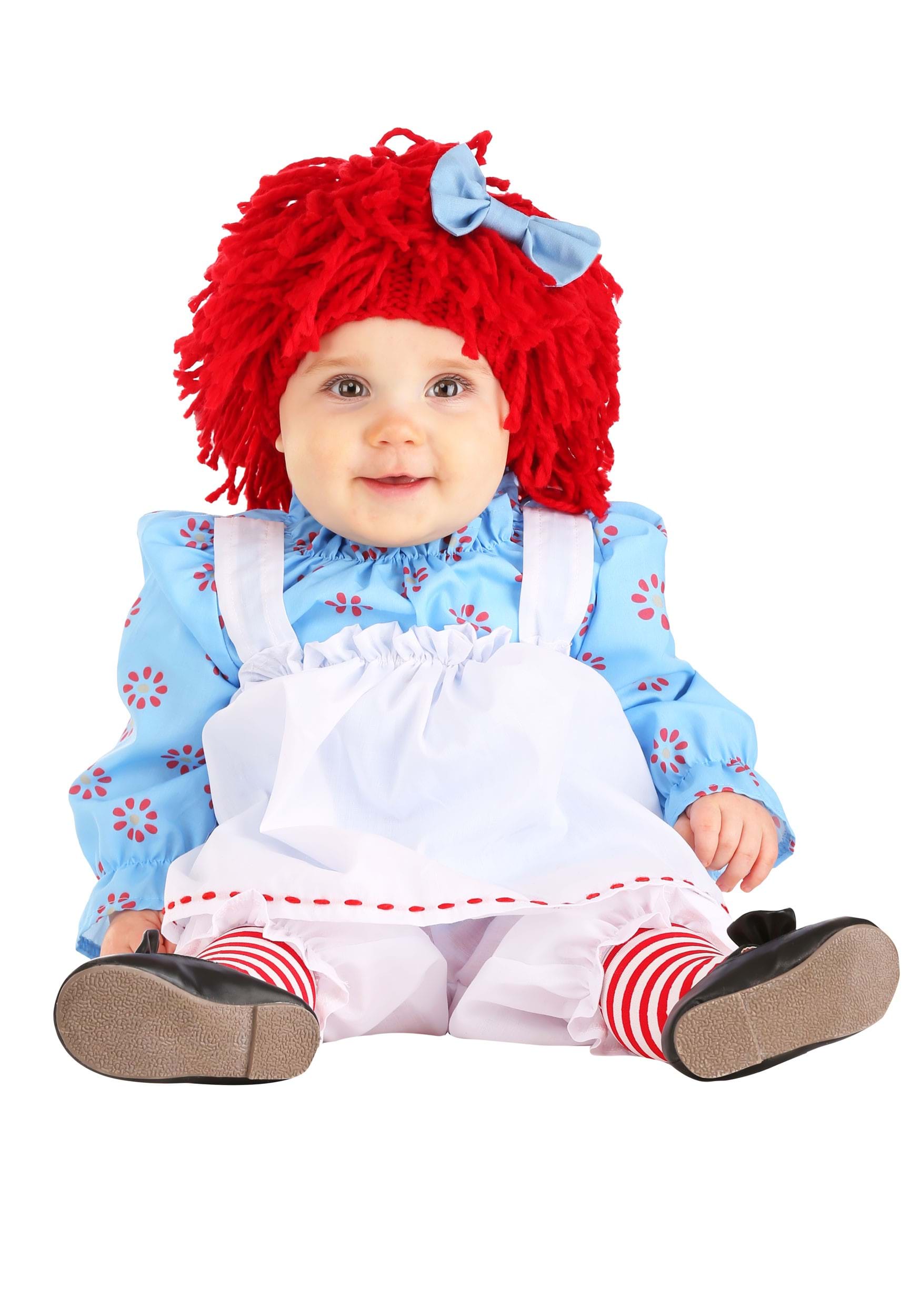 Photos - Fancy Dress FUN Costumes Raggedy Ann Infant Costume Blue/Red/White FUN1740IN