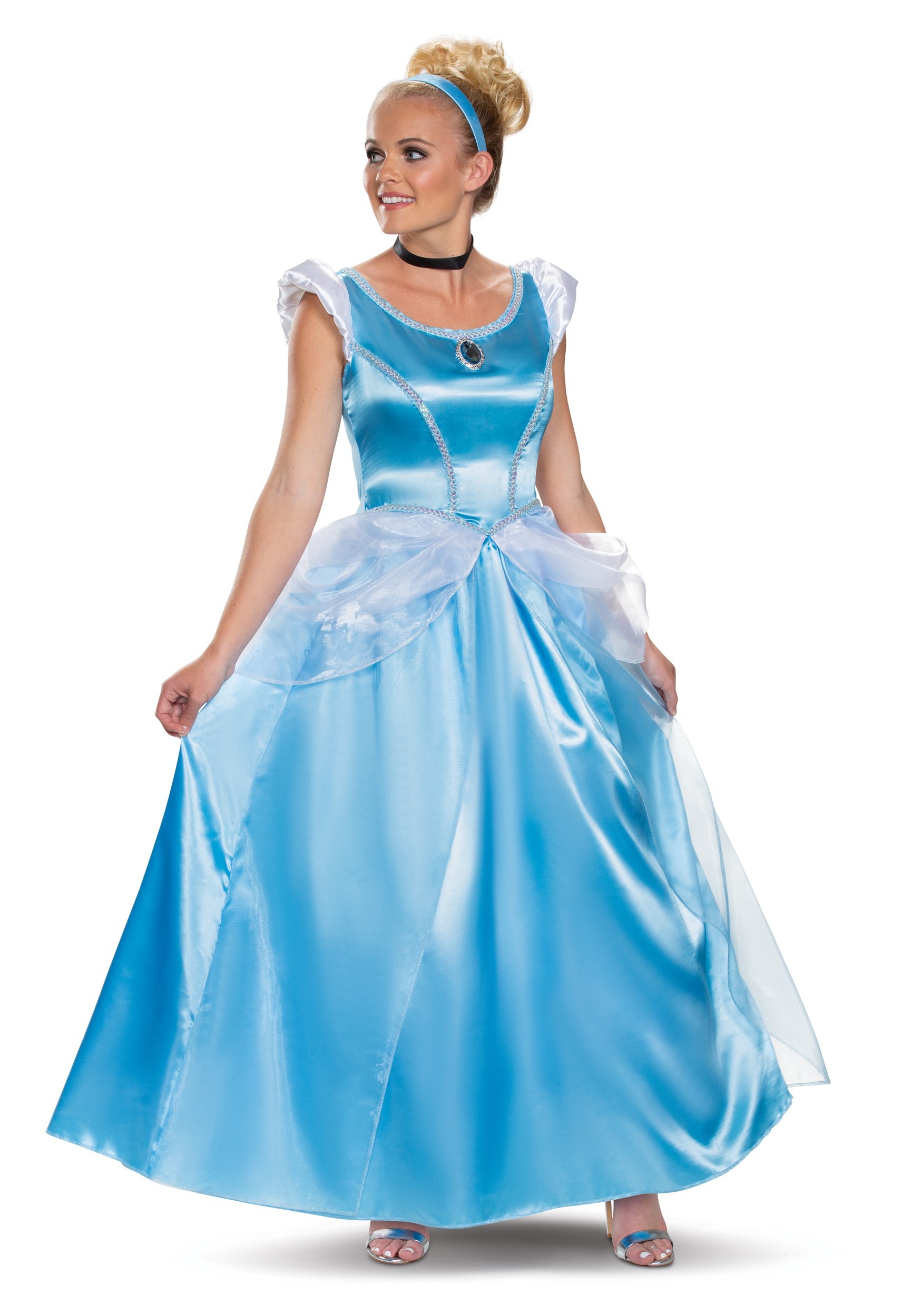 Photos - Fancy Dress Deluxe Disguise  Cinderella Costume for Adults Black/Blue/White DI1 