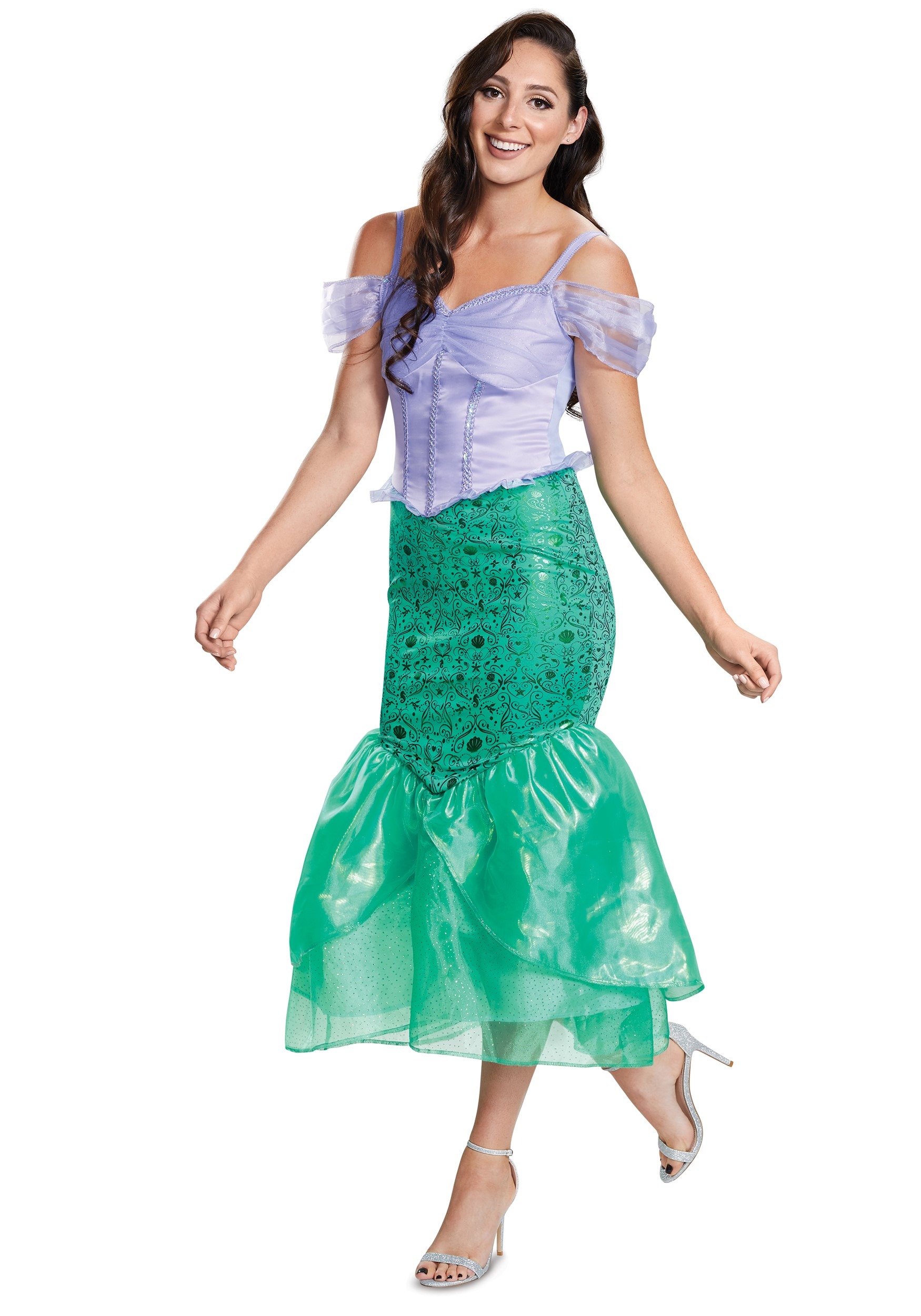 Photos - Fancy Dress Deluxe Disguise  Ariel Costume Adult The Little Mermaid Purple/Green DI 