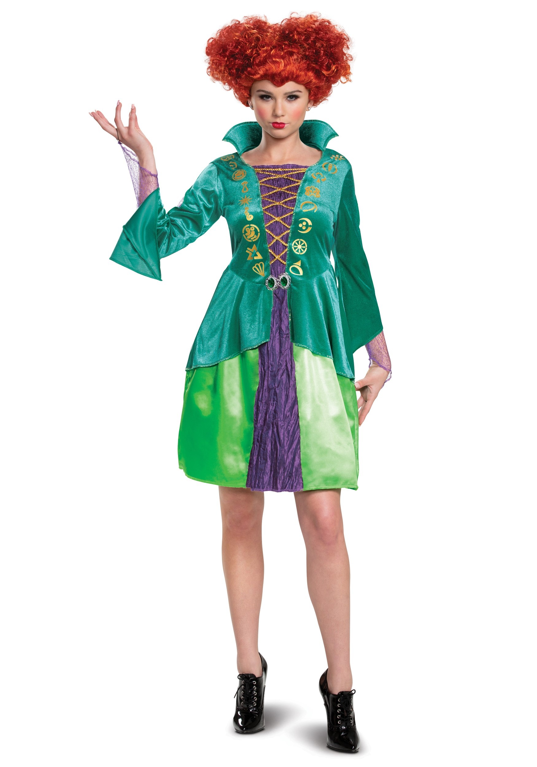 Photos - Fancy Dress Disney Disguise  Hocus Pocus Classic Wini Costume Dress for Adults | 