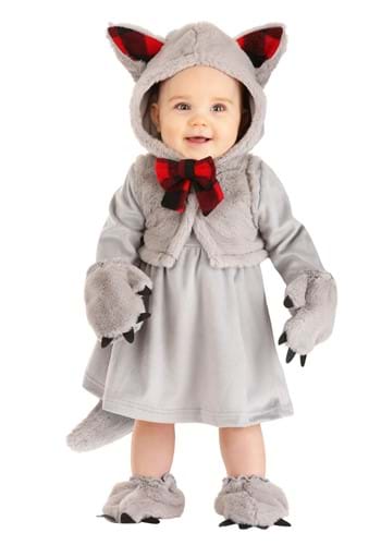 Girls Baby Wolf Costume