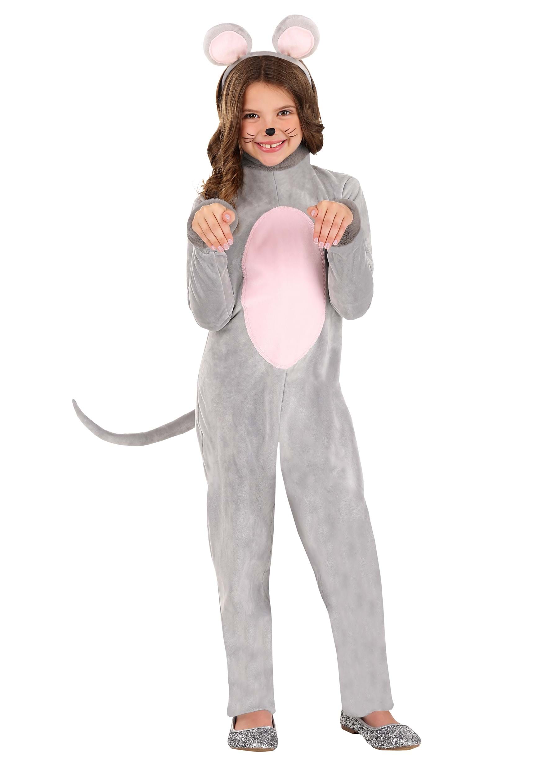 Photos - Fancy Dress Cozy FUN Costumes Child  Mouse Costume | Kid's Animal Costumes Gray/Pin 