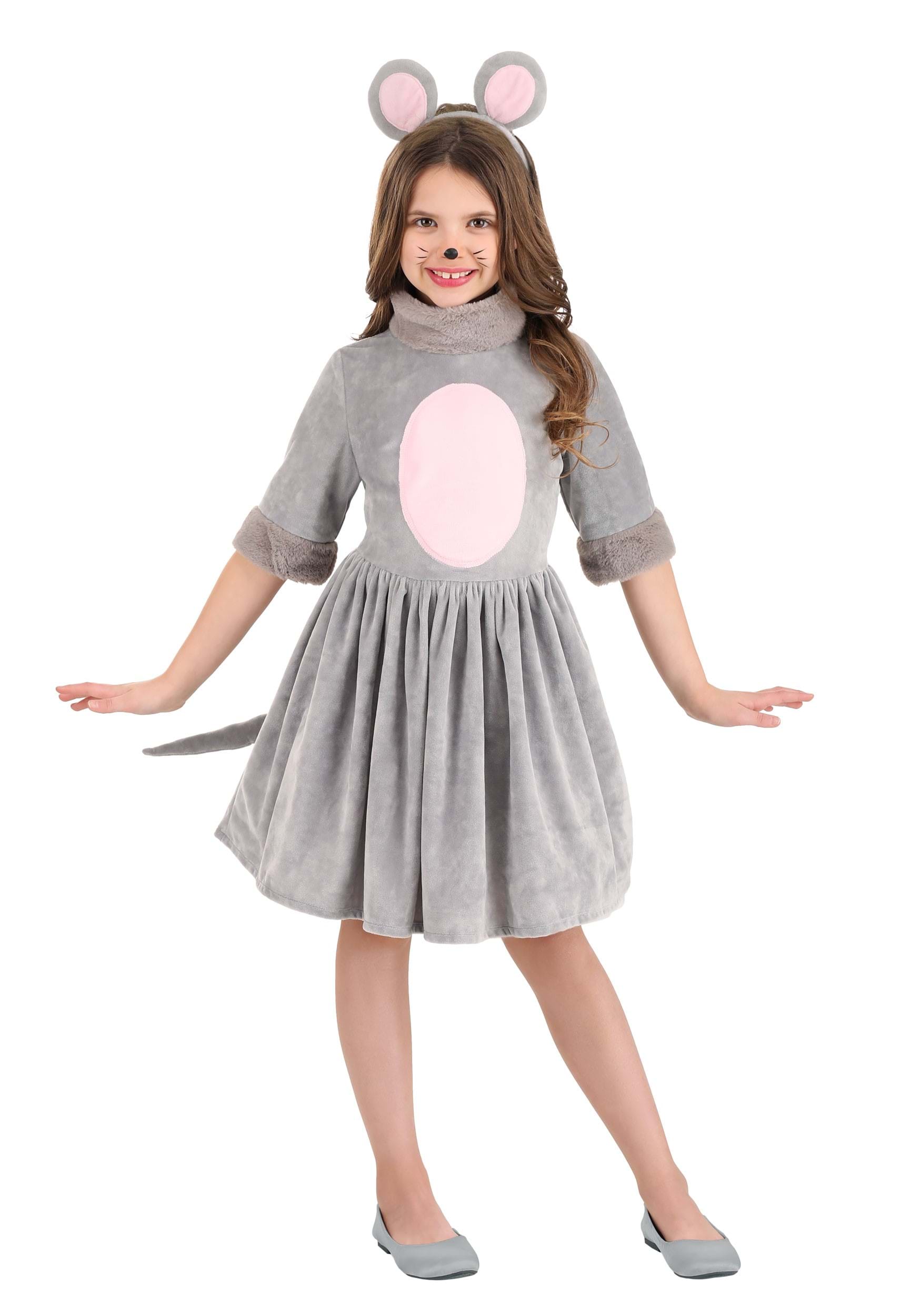 Photos - Fancy Dress FUN Costumes Mouse Dress Girl's Costume Pink/Gray FUN1750CH