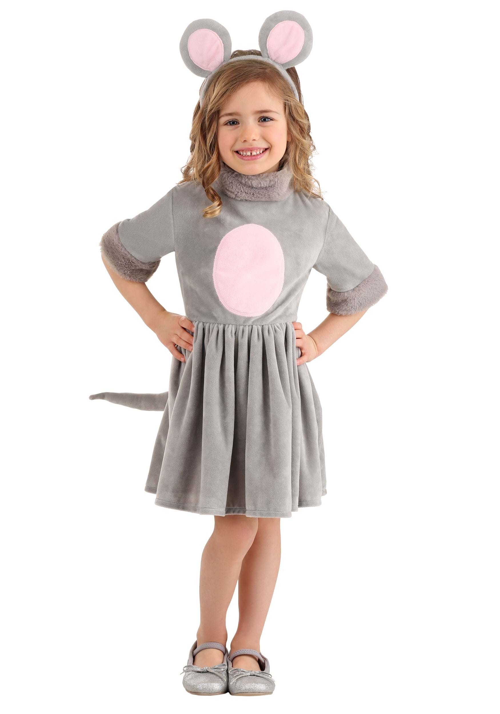 Photos - Fancy Dress Winsun Dress FUN Costumes Girl's Toddler Mouse Dress Costume Pink/Gray FUN1750TD 