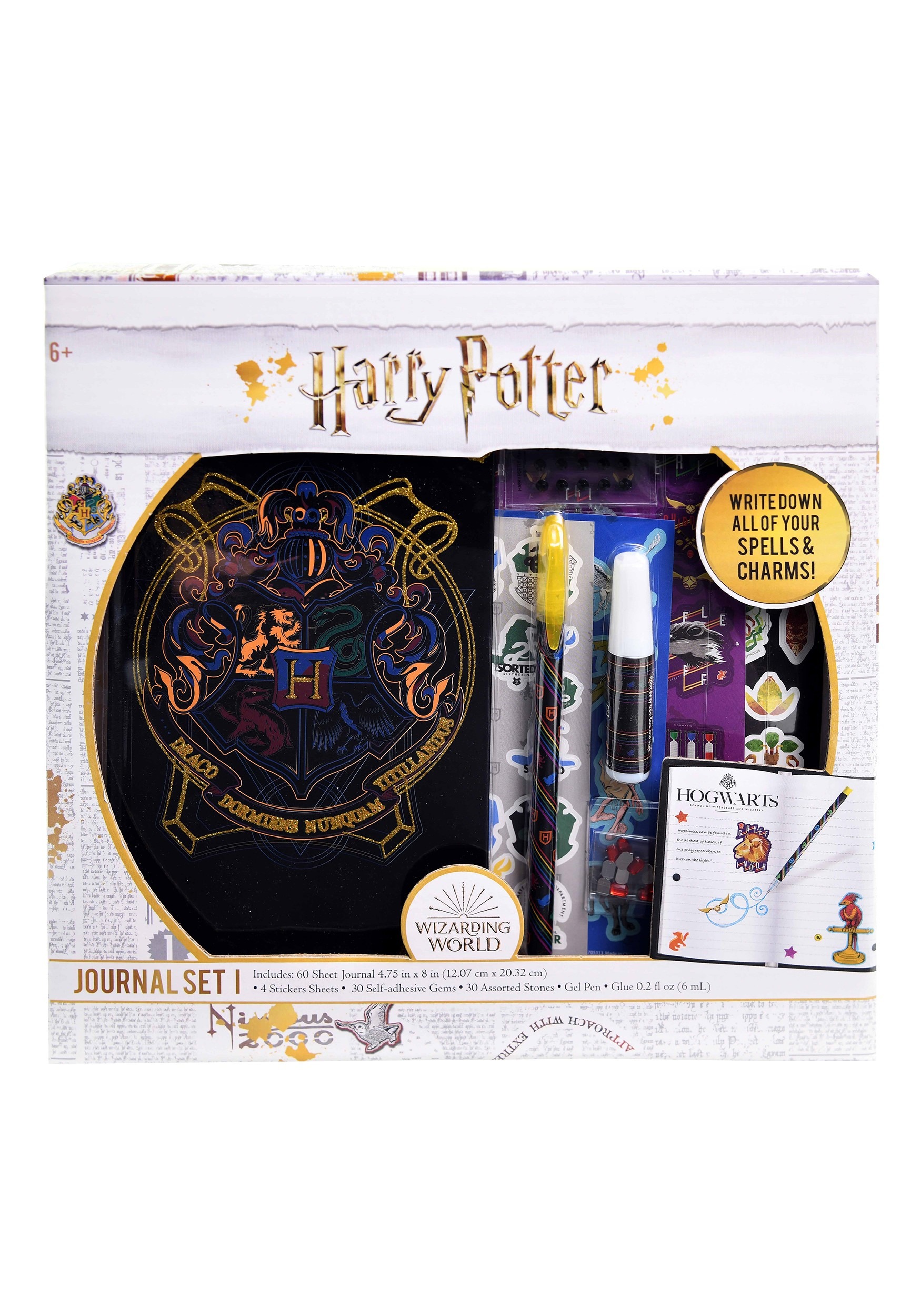 Sparkling Harry Potter Journal Set in Box