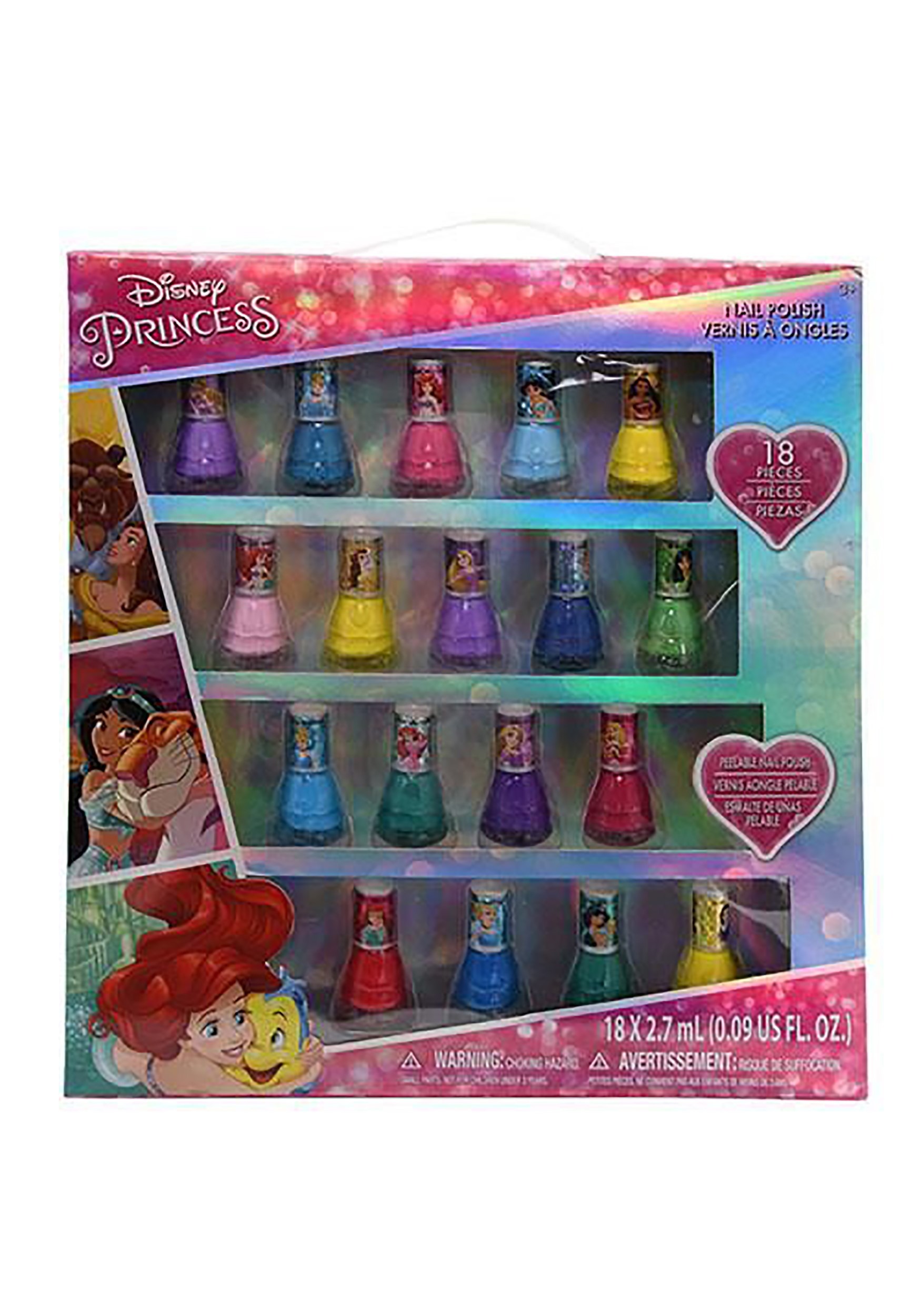 18 Pack Disney Princess Nail Polish Set