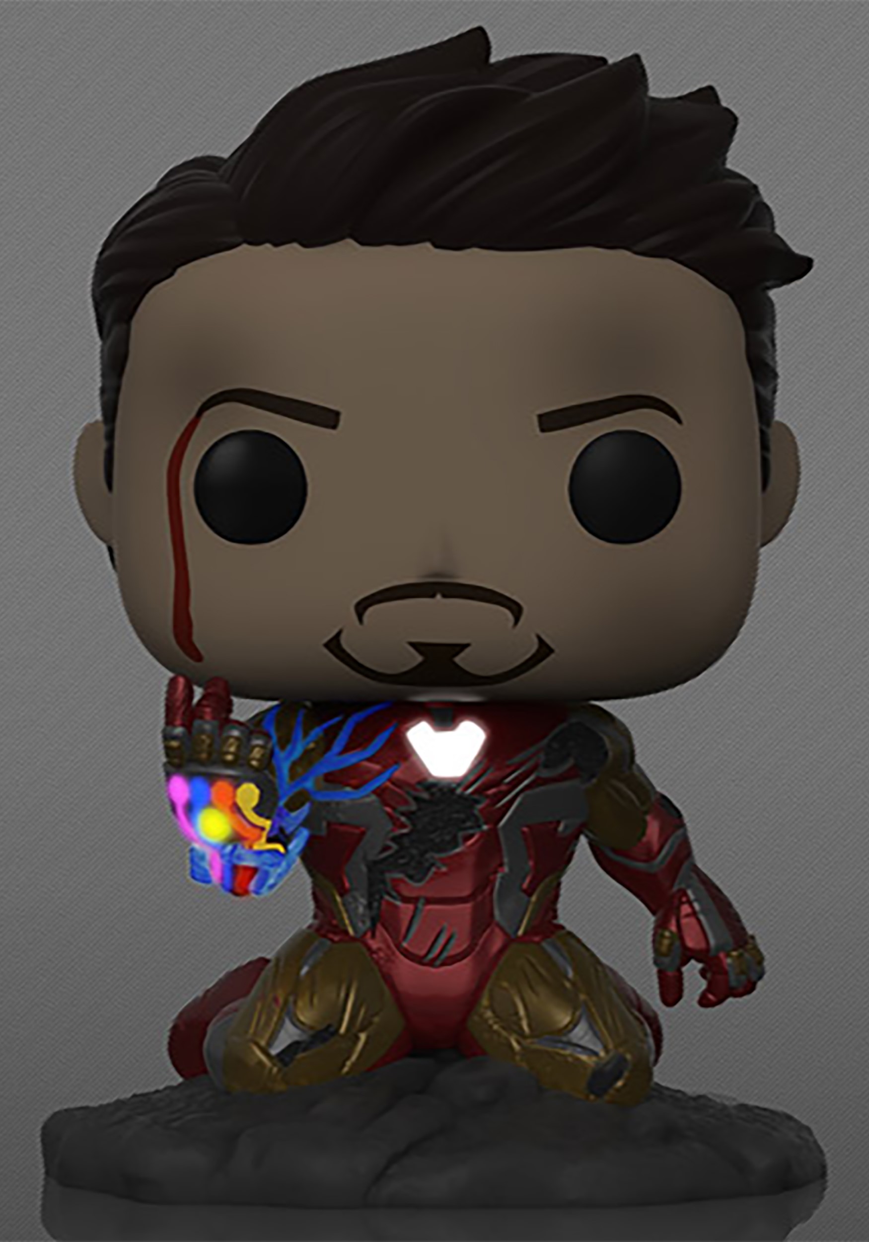 I Am Iron Man Pop GITD side by side view, I'm in love with the multiple  colors 😍 : r/funkopop