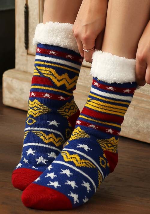 DC Wonder Woman Cozy Slipper Socks