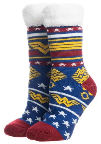 Batman DC Comics Unisex Adult Cozy Fuzzy Slippers Socks 