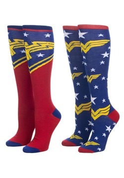Wonder Woman 2 Pair Pack Knee High Socks