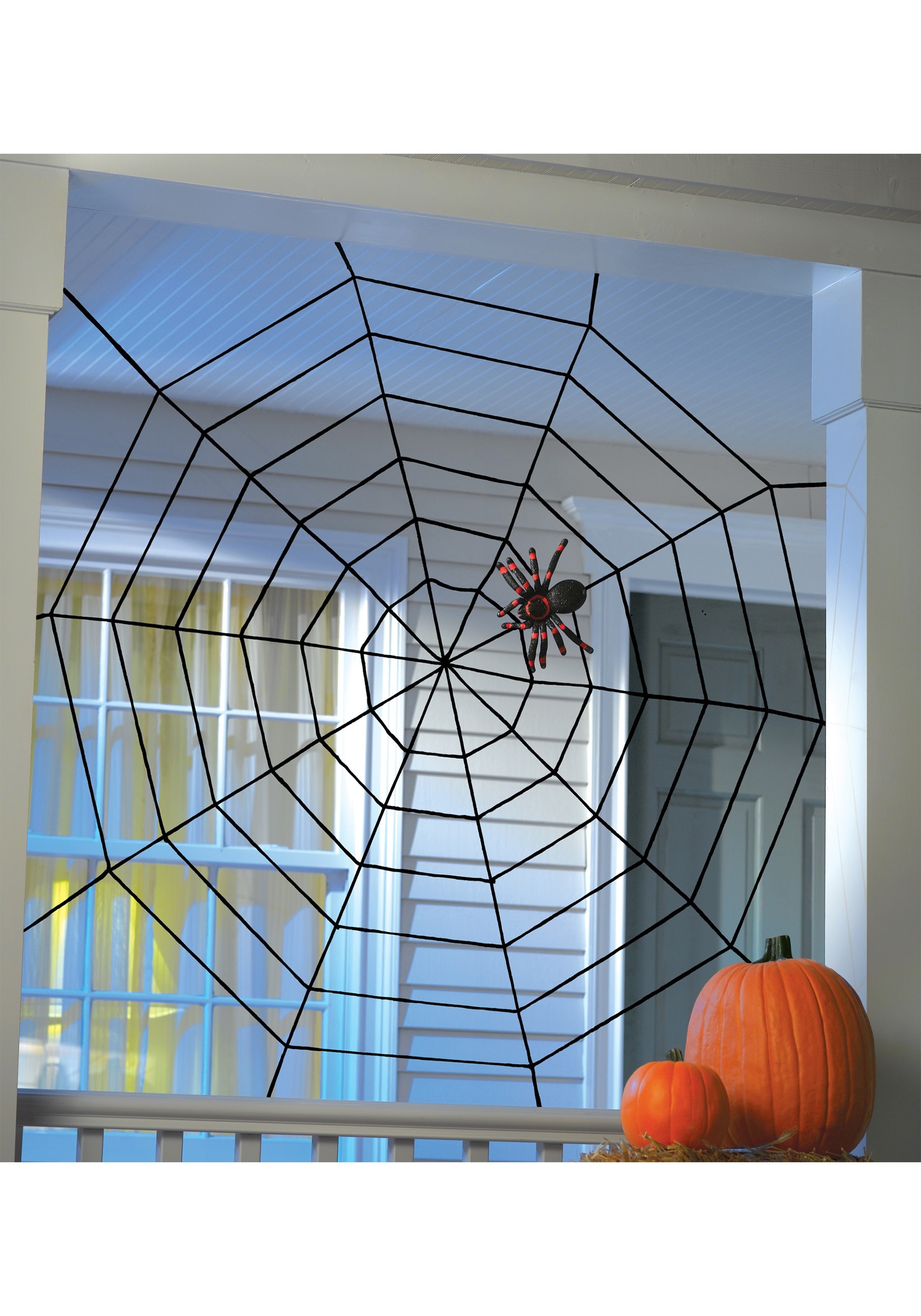5FT Black Widow Rope Web Halloween Decoration
