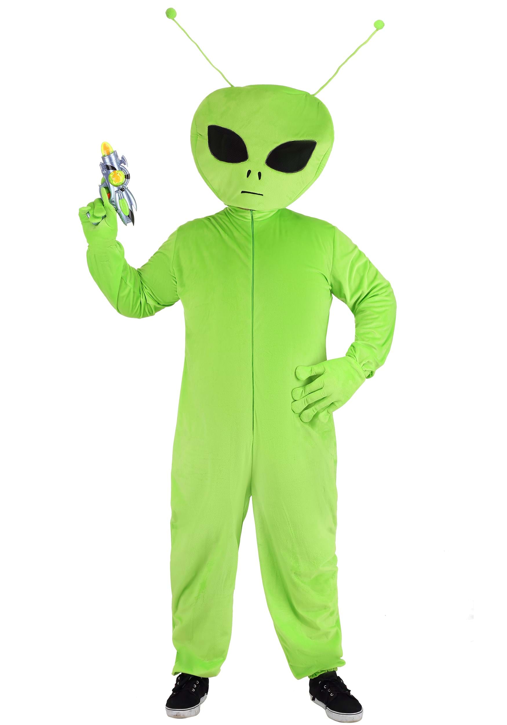 Photos - Fancy Dress Alien FUN Costumes Plus Size Adult Oversized  Costume Black/Green FUN68 