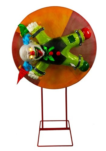 Animatronic Wheel Of Death Clown Decoration
