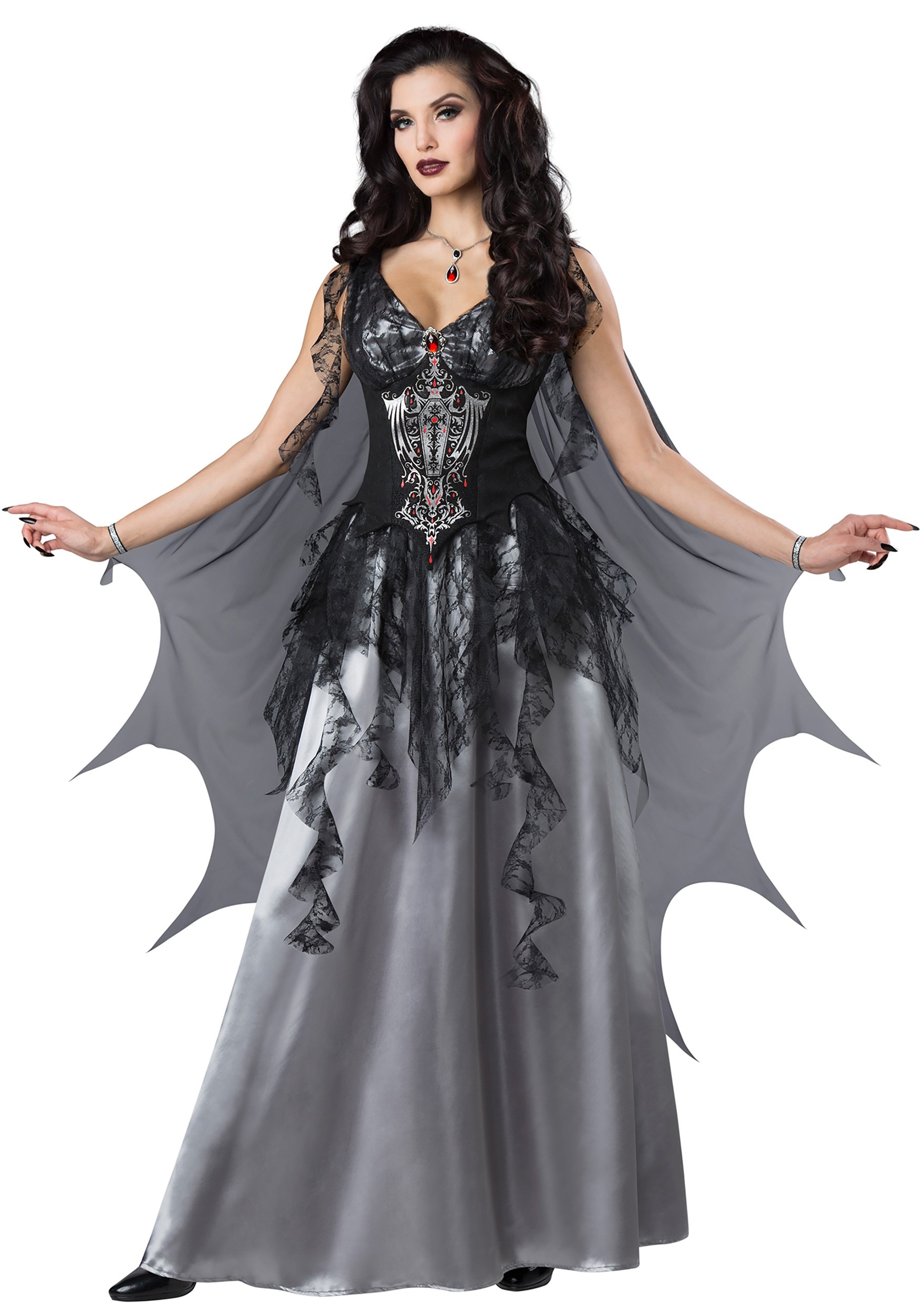 Photos - Fancy Dress Fun World Dark Vampire Countess Women's Costume Black IN11124