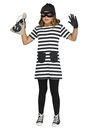 Girls Bank Burglar Costume