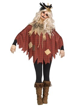 Womens Scarecrow Costume Poncho