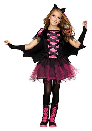 Girls Bat Queen Costume