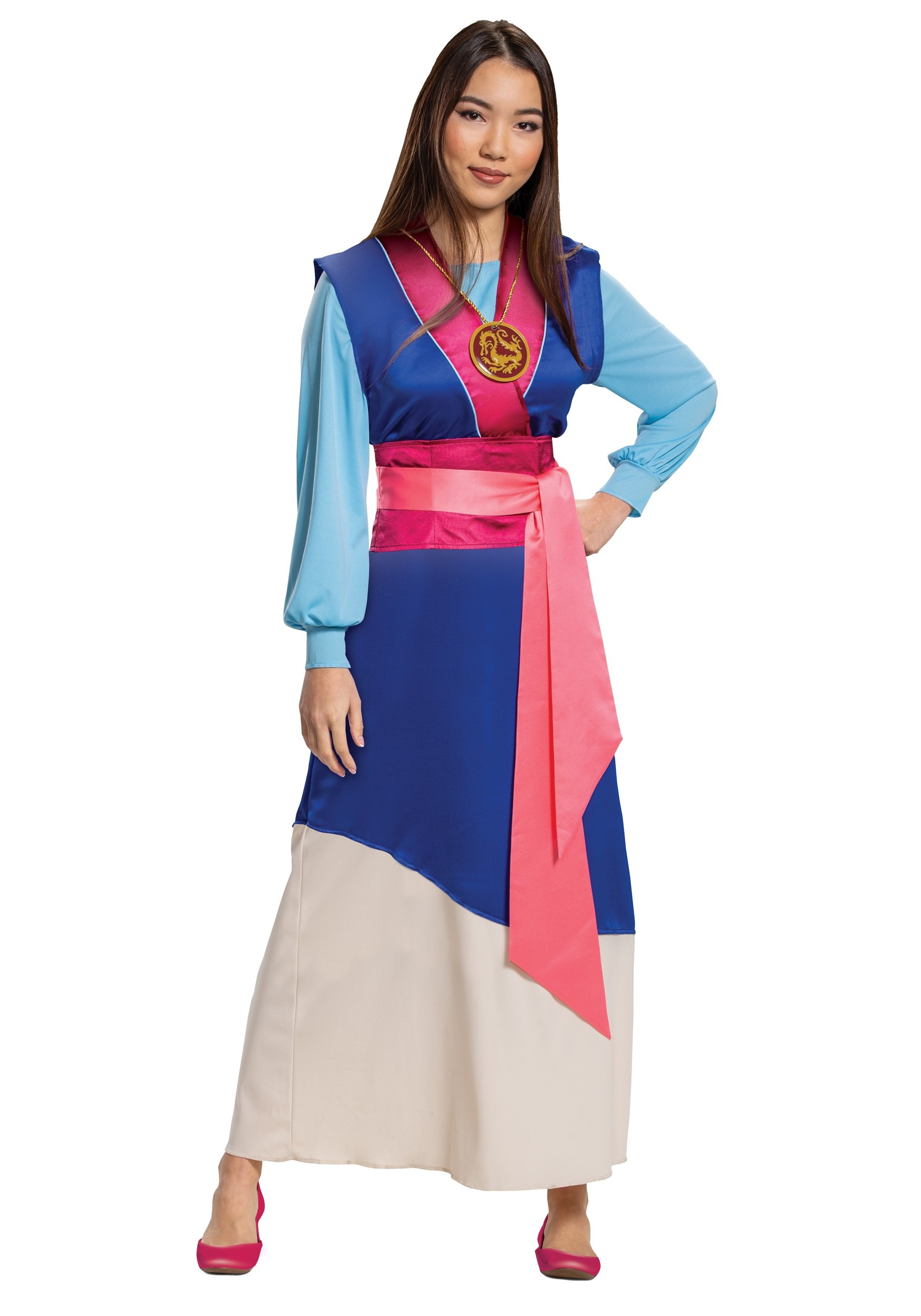 Photos - Fancy Dress Winsun Dress Disguise Limited Disney Mulan Women's Blue Dress Costume Blue/Brown 
