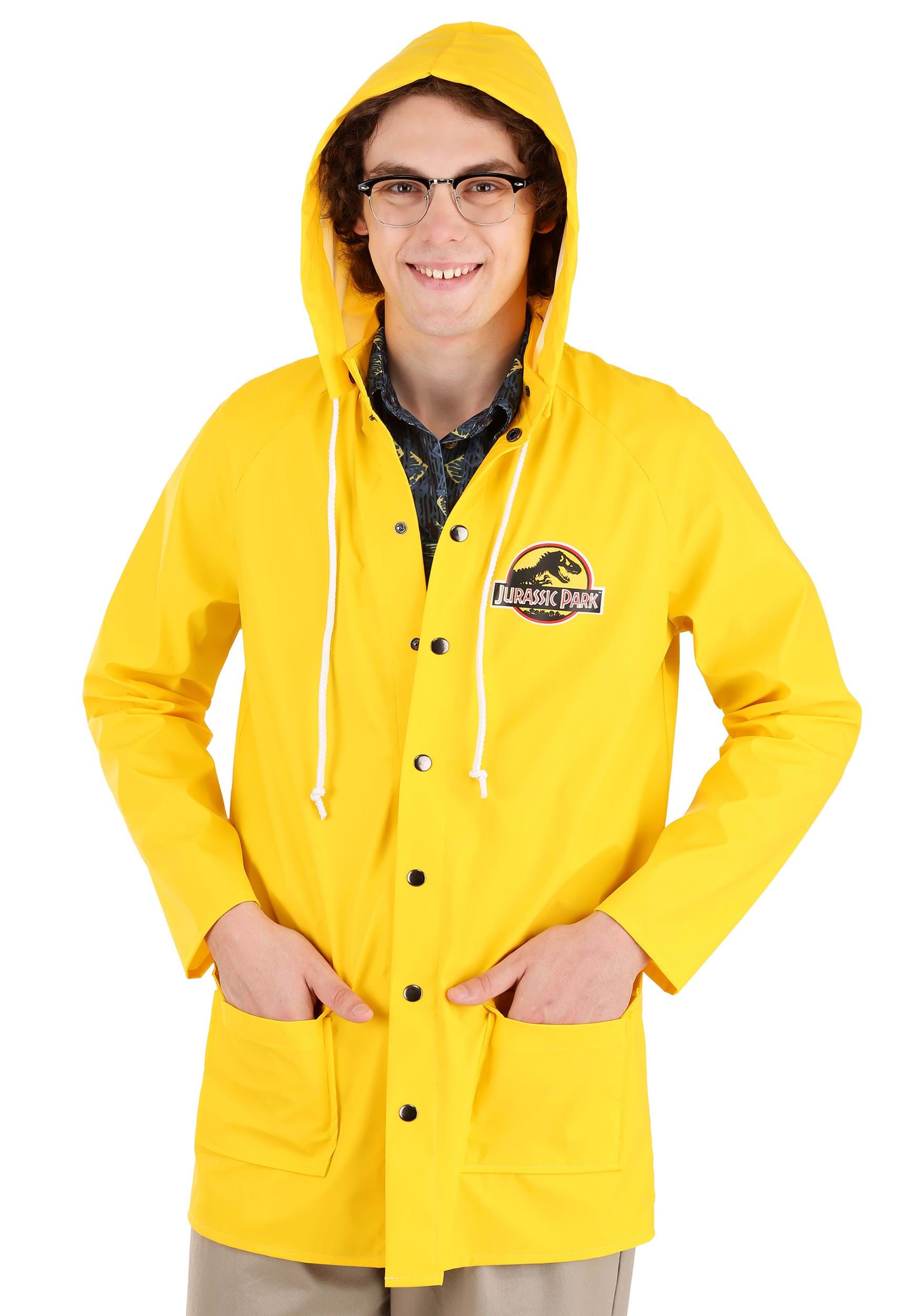 Adult Jurassic Park Yellow Raincoat Costume | Jurassic Park Costumes