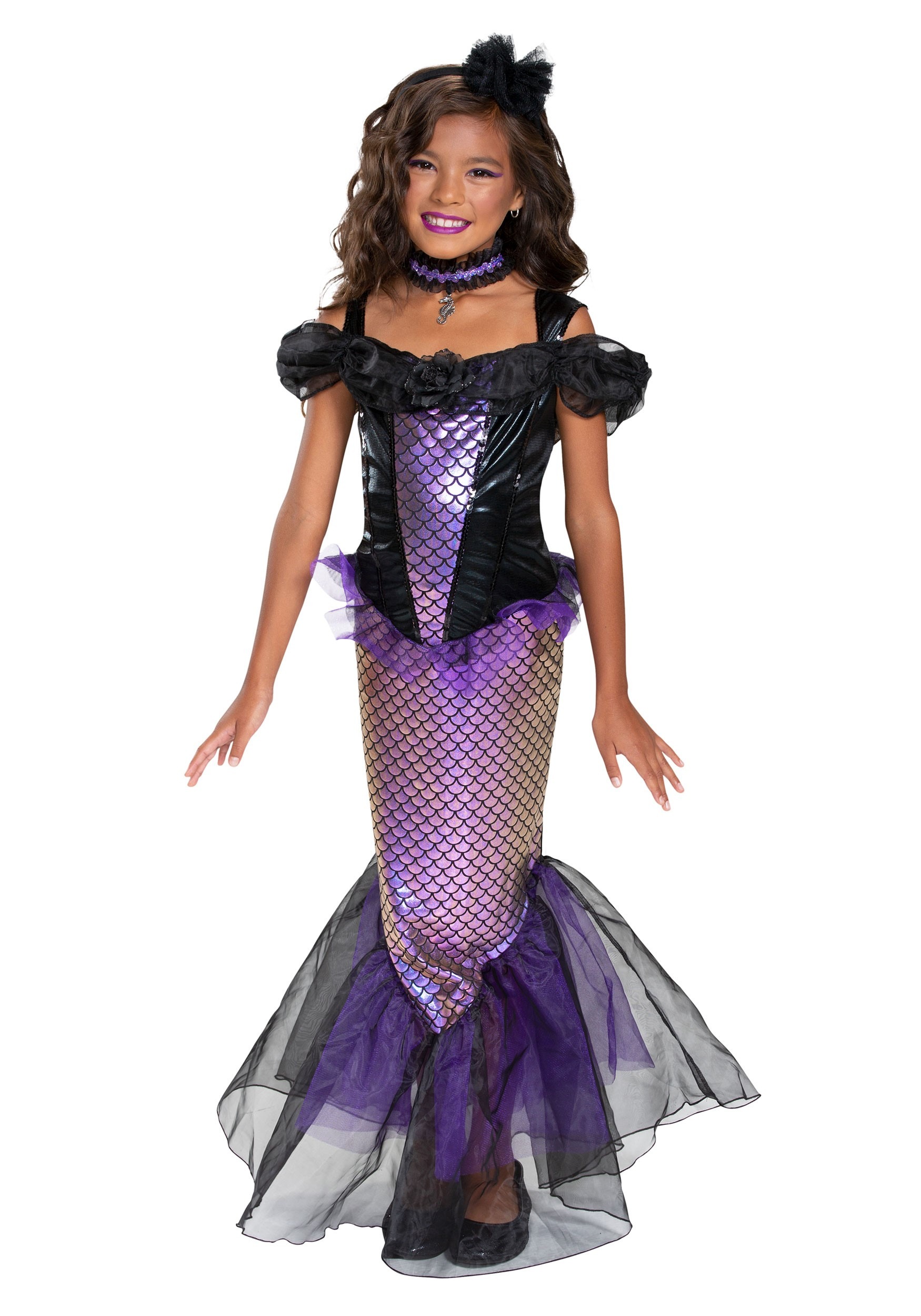 Photos - Fancy Dress Siren LF Centennial Pte. Darkest  Girl's Costume Black/Purple LI40788 