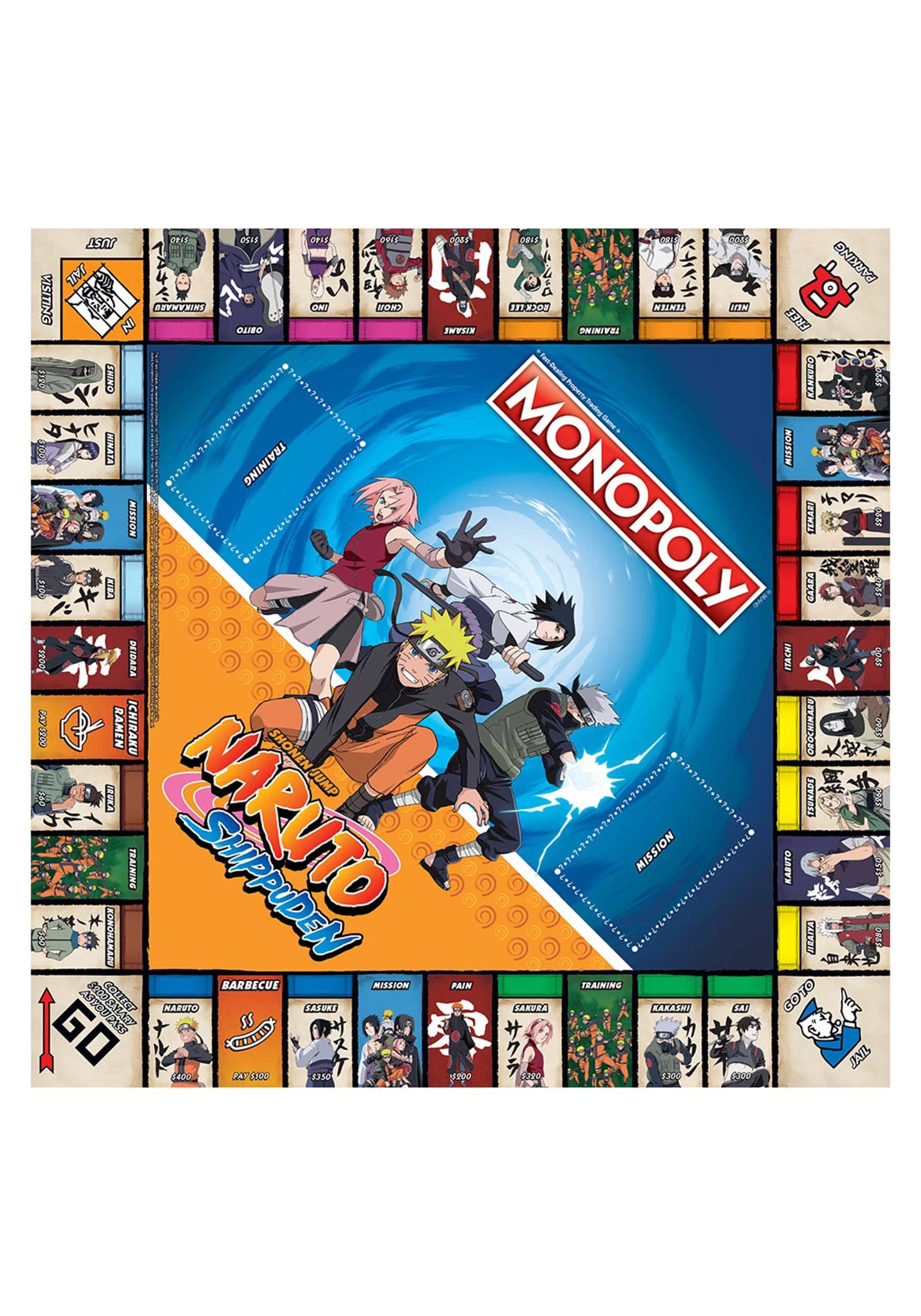 Naruto Edition Monopoly Free Shipping! 