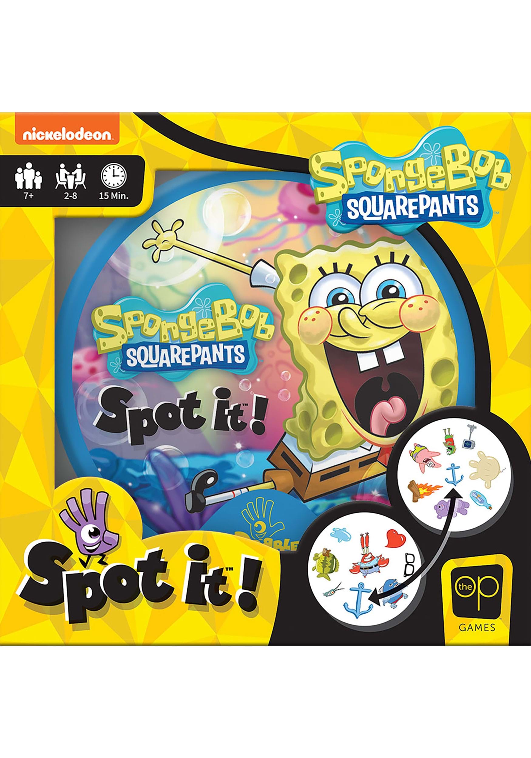 Complete set of 8 Minifigures Nickelodeon SpongeBob Squarepants Puzzle 